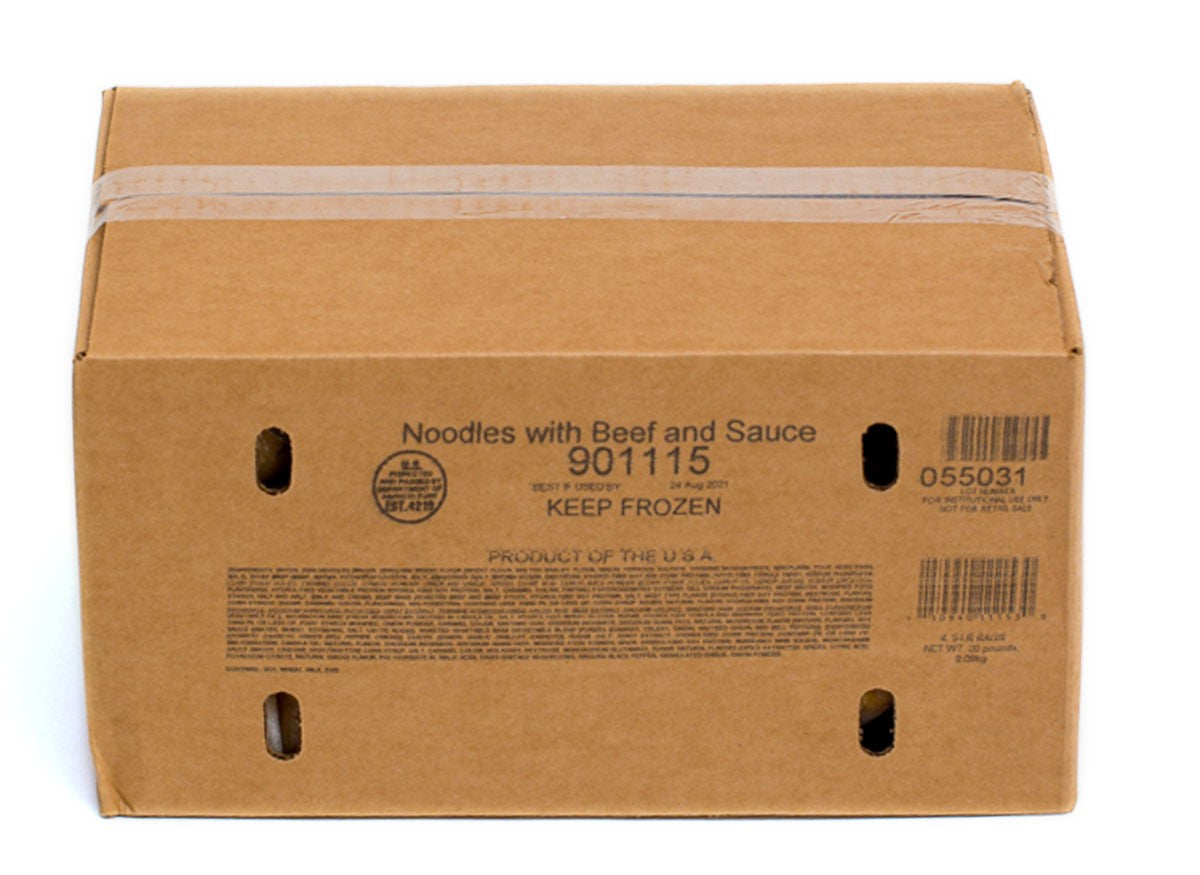 Taste Traditions Noodles With Beef And Sauce 5 Pound Each - 4 Per Case.