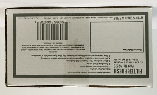 Wynn's Filter Fresh Portion 4.8 Ounce Size - 30 Per Case.