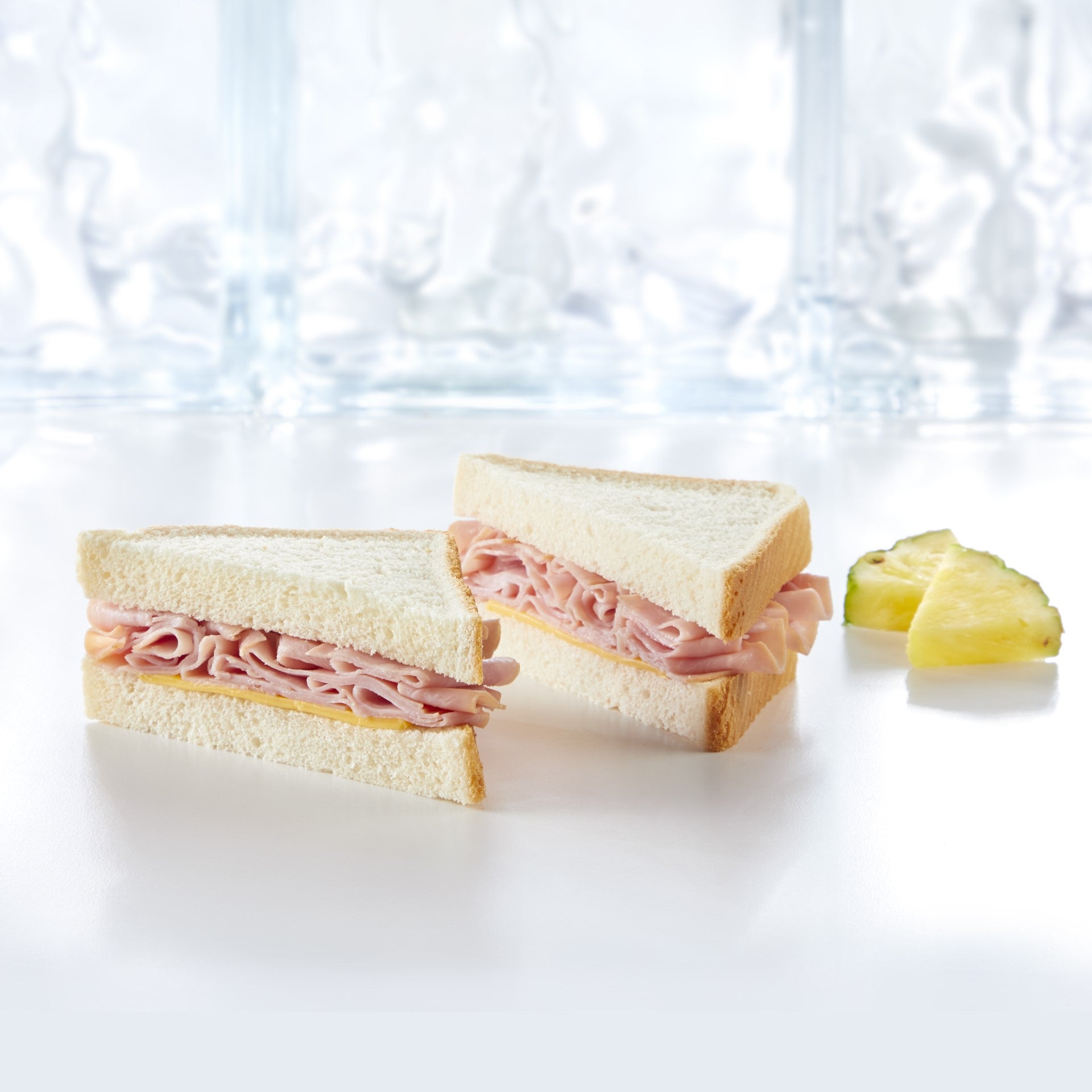 Market Sandwich Black Forest Ham & Cheese Mega Wedge Sandwich 6.3 Ounce Size - 8 Per Case.