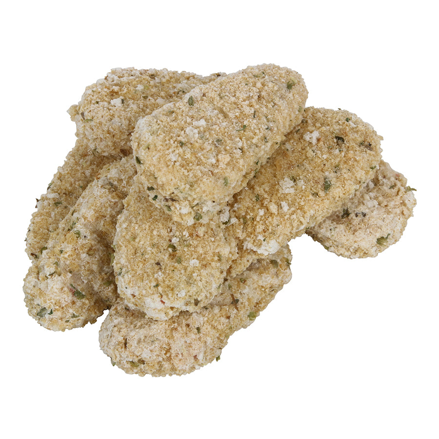Jal Slice Xtremers Breaded Seafood & Crab Cheesebites With Jalapeno Peppers 10 Pound Each - 1 Per Case.