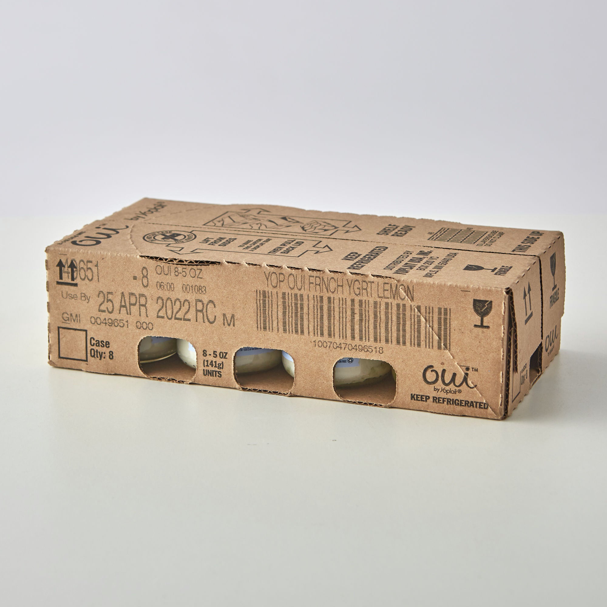 Oui™ By Yoplait® French Style Yogurt Lemon 5 Ounce Size - 8 Per Case.