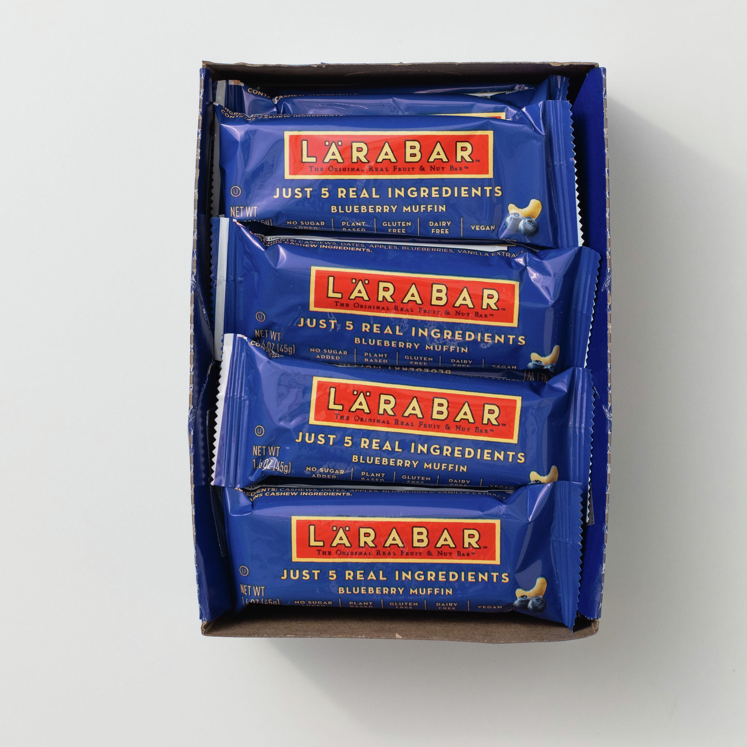 Larabar™ Gluten Free Wellness Bars Blueberry Muffin 25.6 Ounce Size - 4 Per Case.