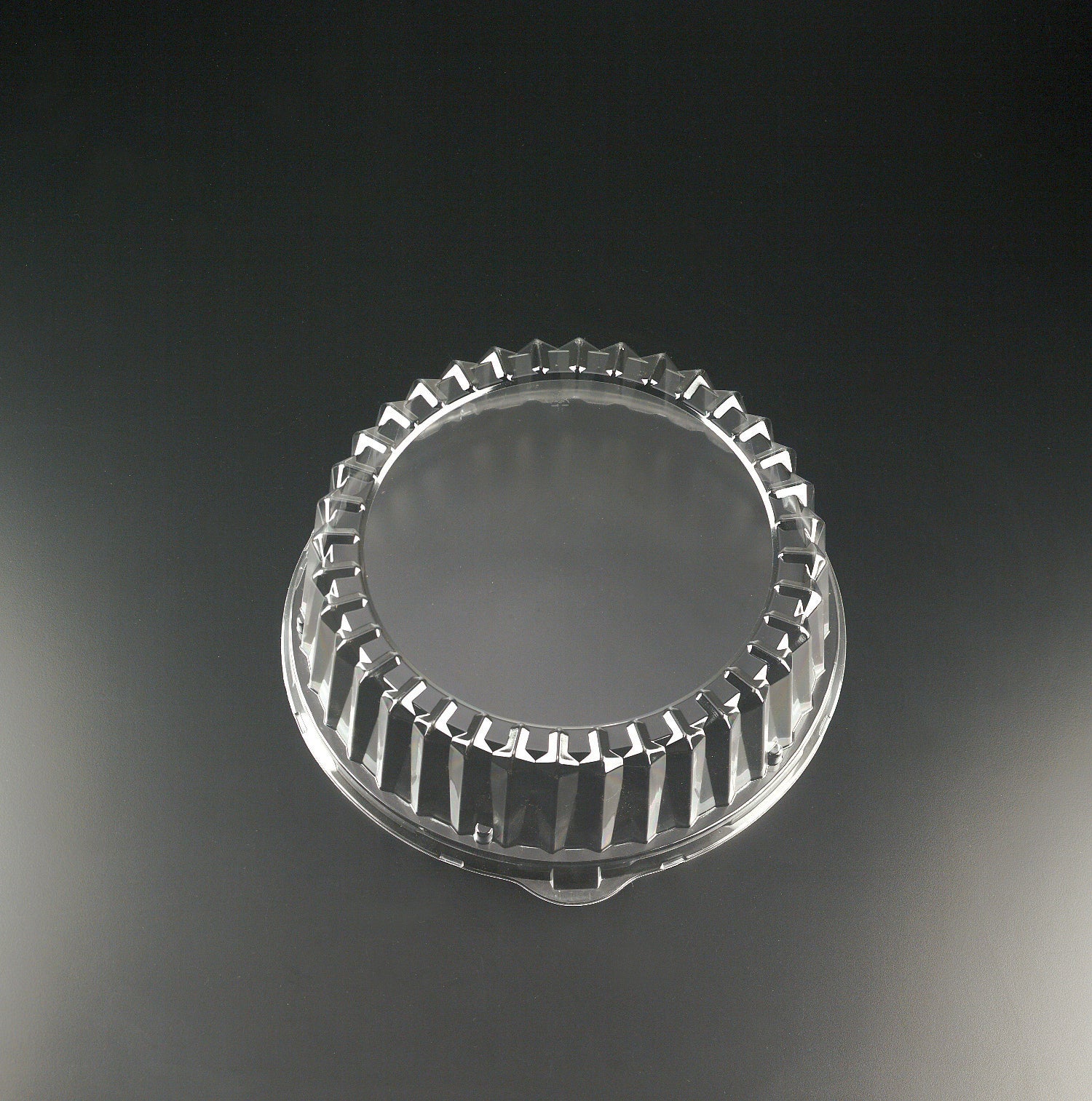 Party Tray 12 Inch Lid Round 25 Each - 1 Per Case.
