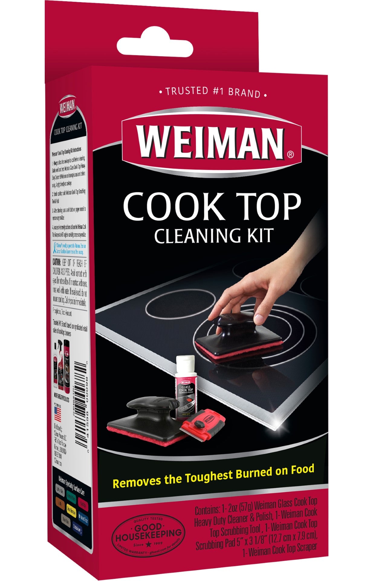 Weiman Products Cook Top Cleaning Kit 4 Count Packs - 6 Per Case.