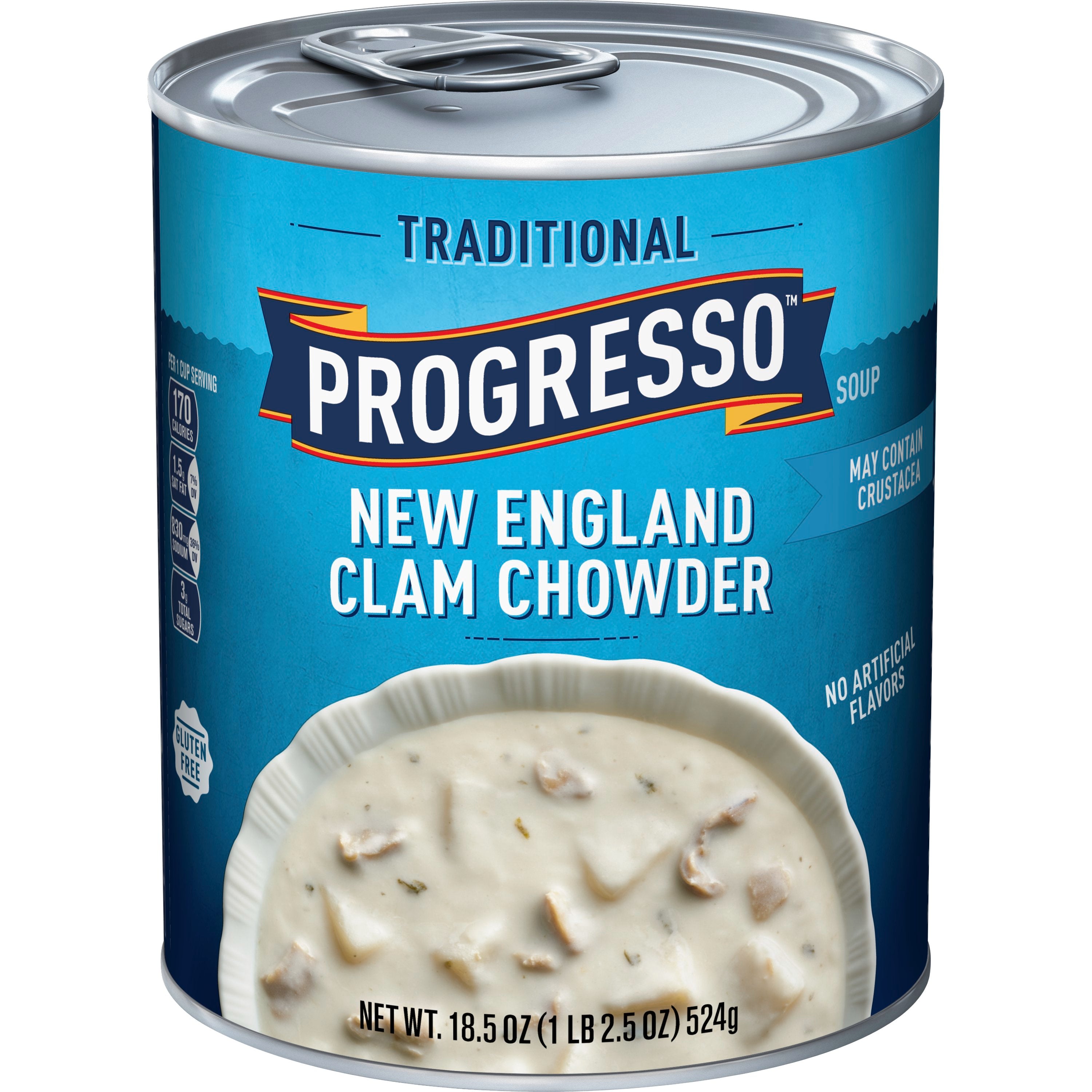 Progresso™ Soup New England Clam Chowder 18.5 Ounce Size - 12 Per Case.