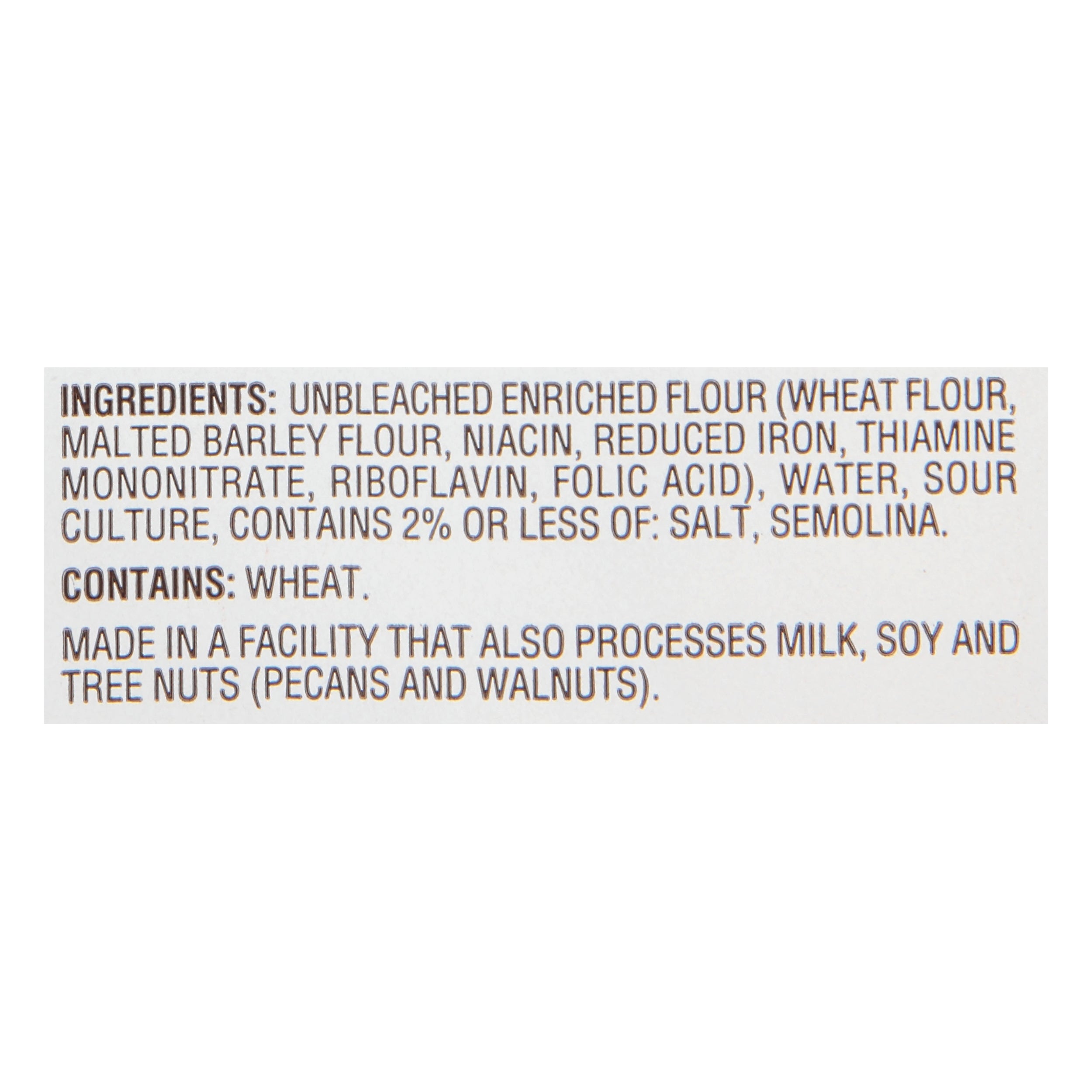 Bread Sourdough Batard Parbaked Frozen Retail 24 Ounce Size - 10 Per Case.