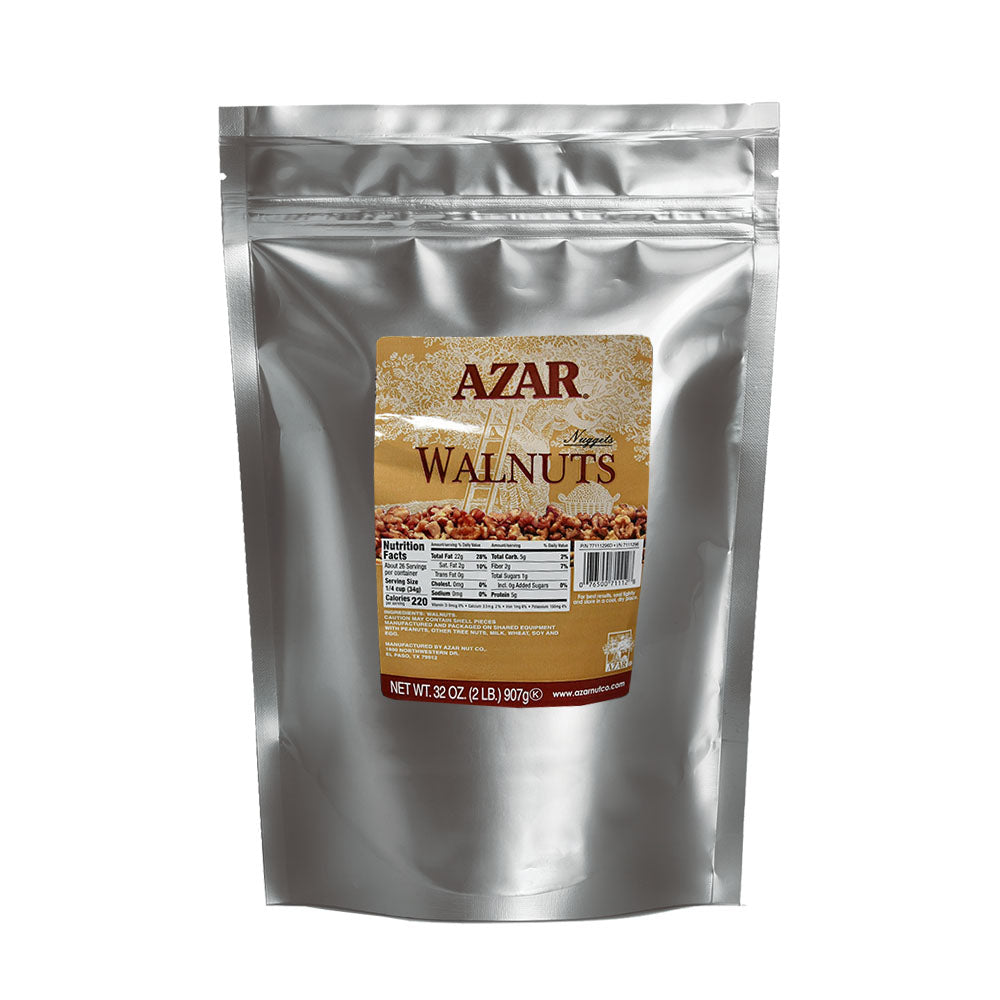 Az Walnut Nuggets Bag 2 Pound Each - 3 Per Case.