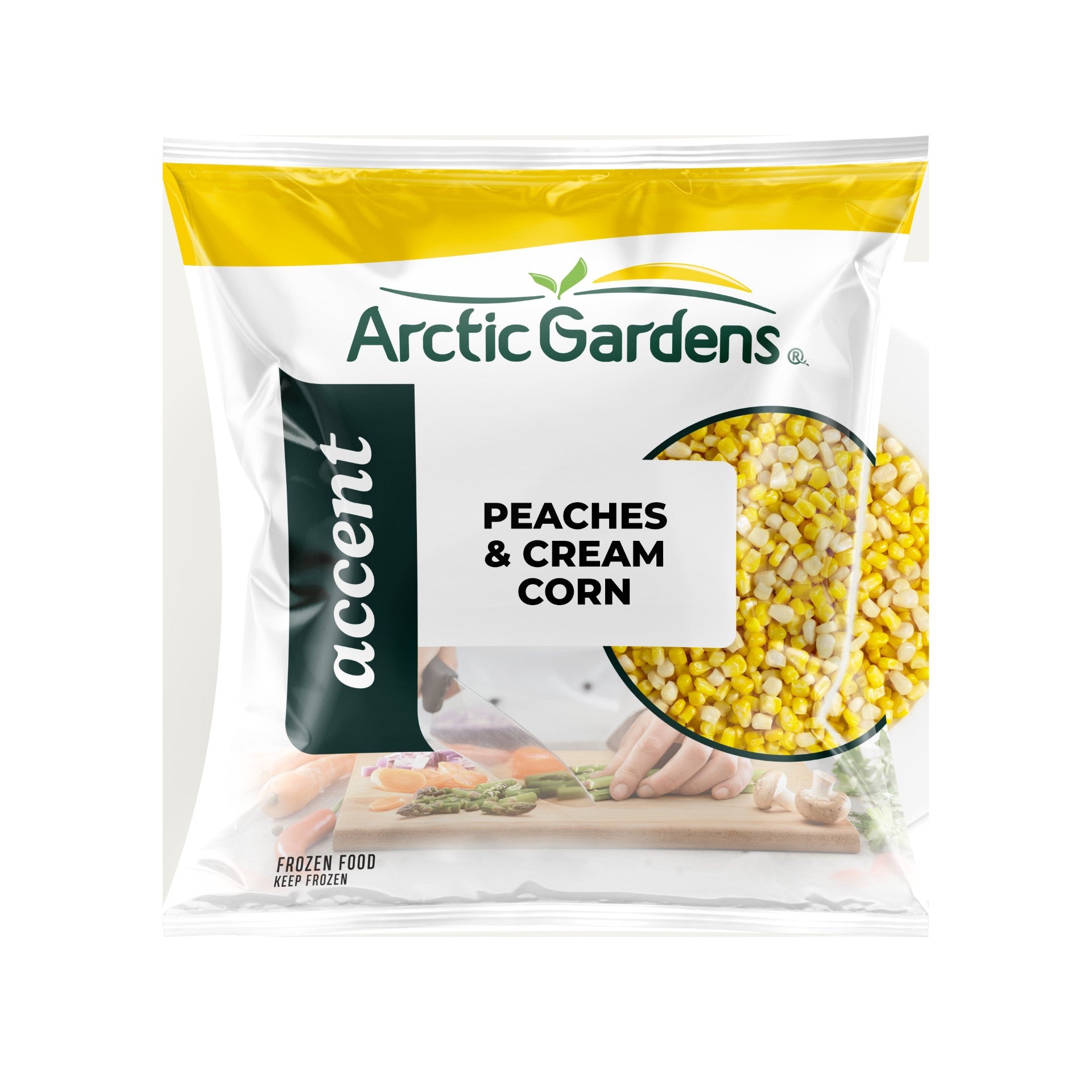 Bonduelle Corn Whole Kernel Peaches & Cream 4 Count Packs - 1 Per Case.