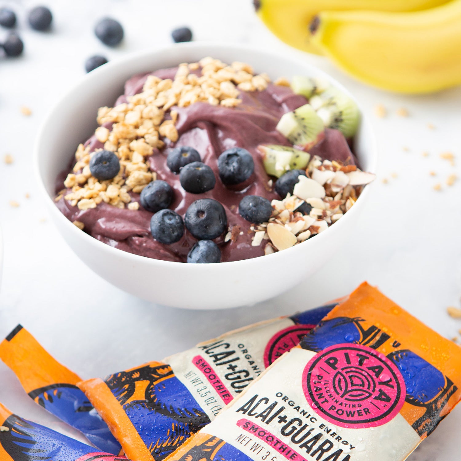 Pitaya Plus Organic Acai Traditional Smoothie Pack 14 Ounce Size - 8 Per Case.