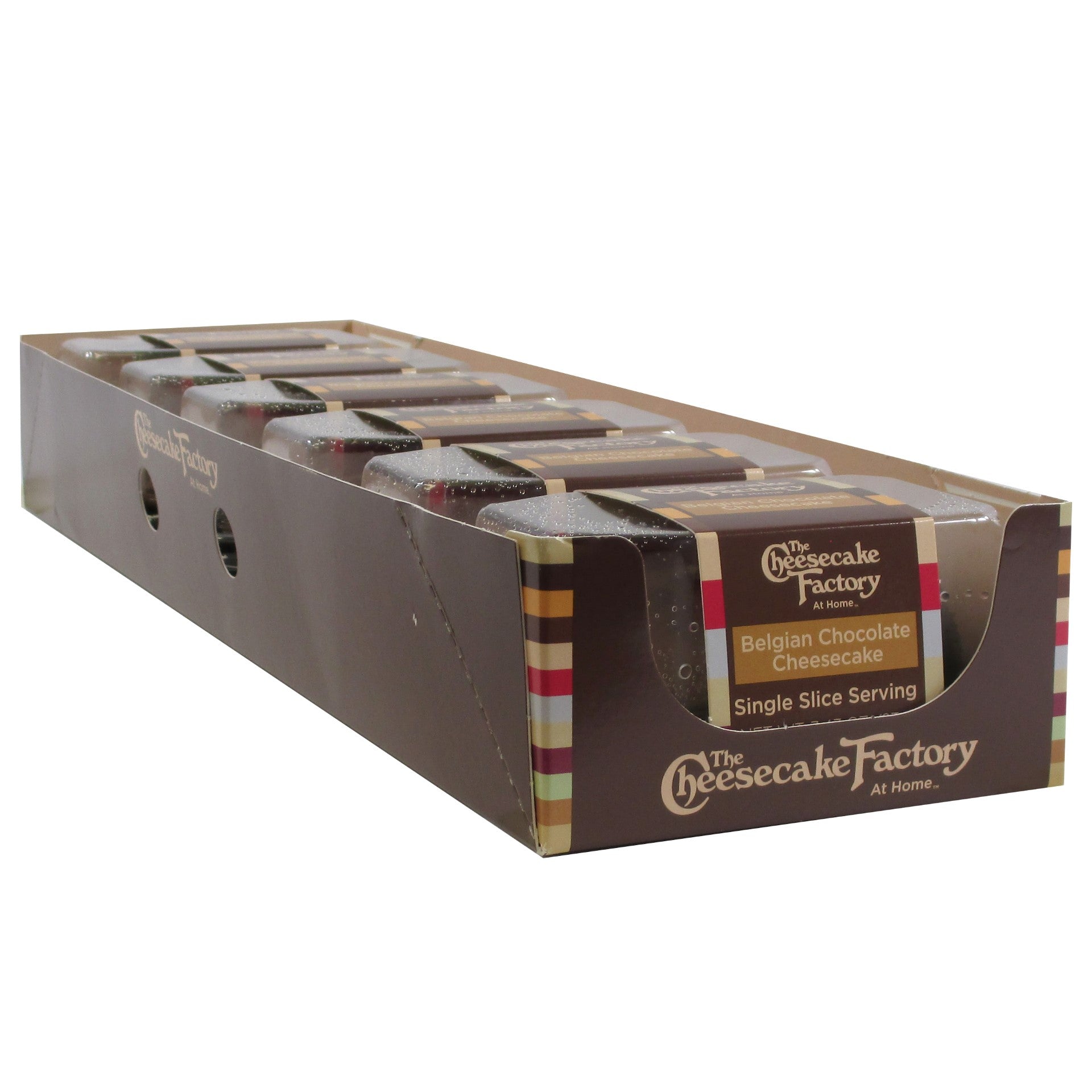 Belgian Chocolate Cheesecake Single Slice 3.43 Ounce Size - 12 Per Case.