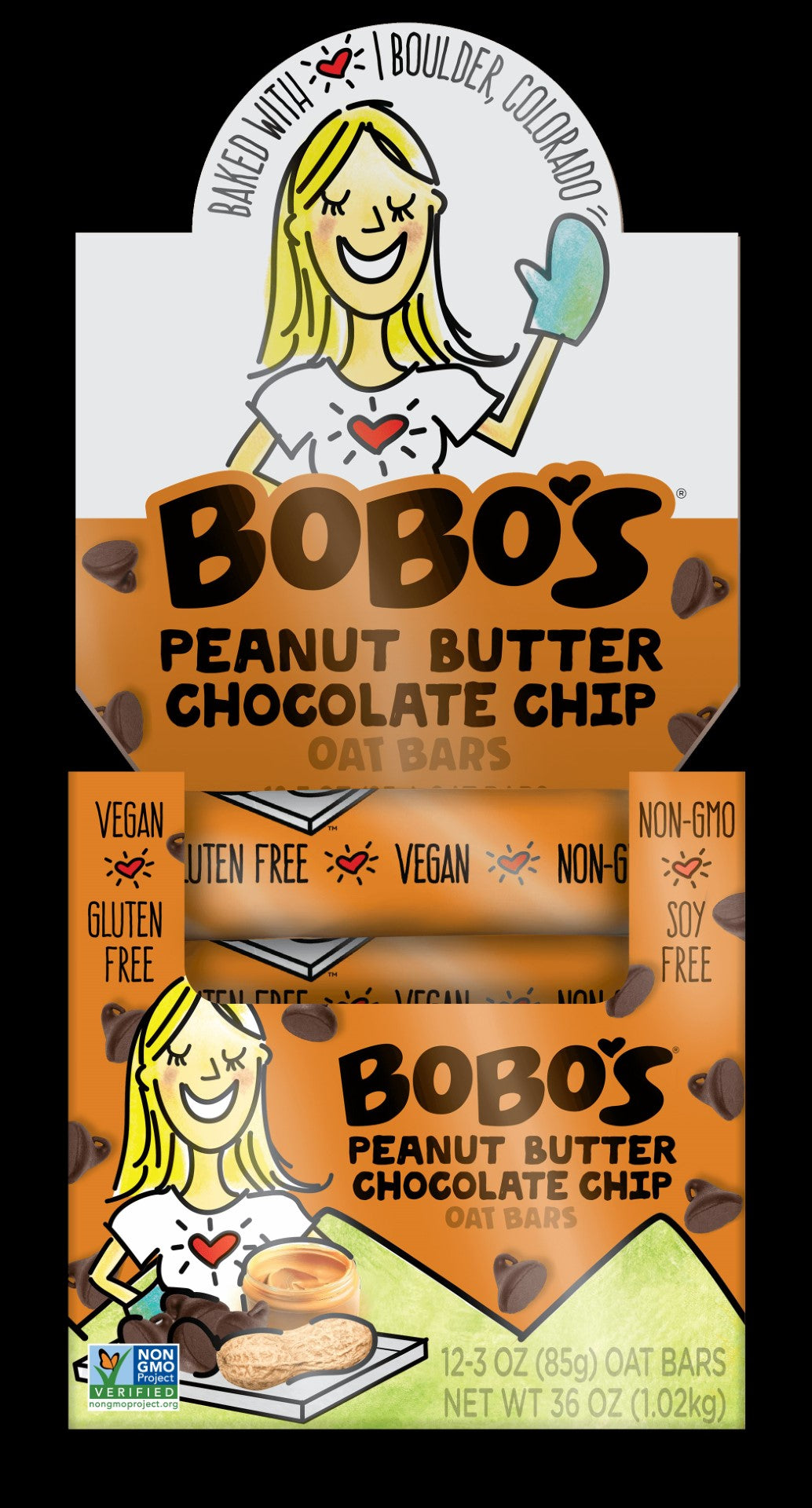Peanut Butter Chocolate Chip 3 Ounce Size - 48 Per Case.