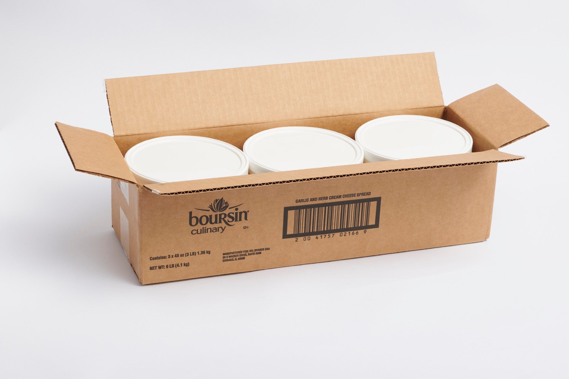 Boursin Garlic & Herb Culinary 48 Ounce Size - 3 Per Case.