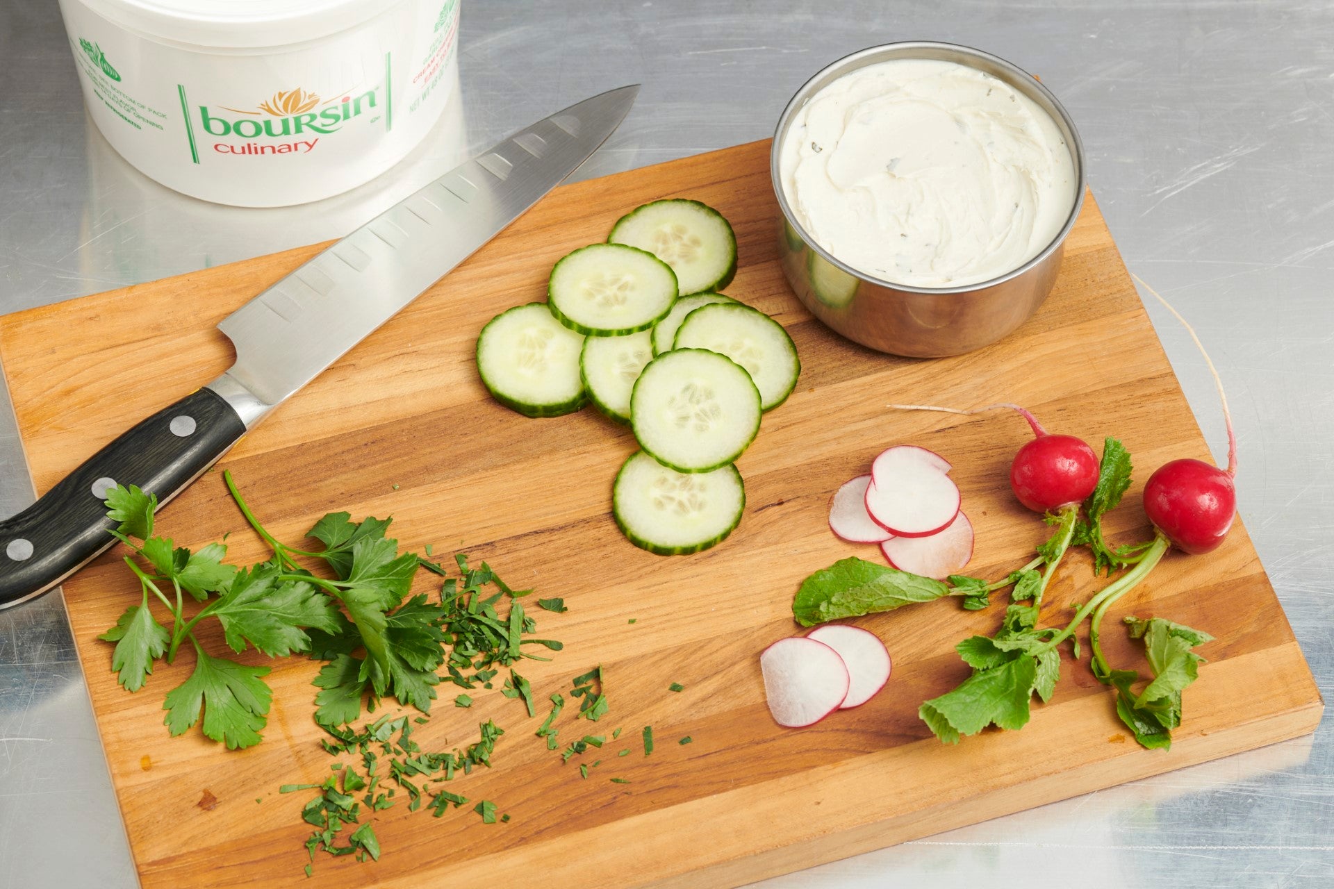 Boursin Garlic & Herb Culinary 48 Ounce Size - 3 Per Case.