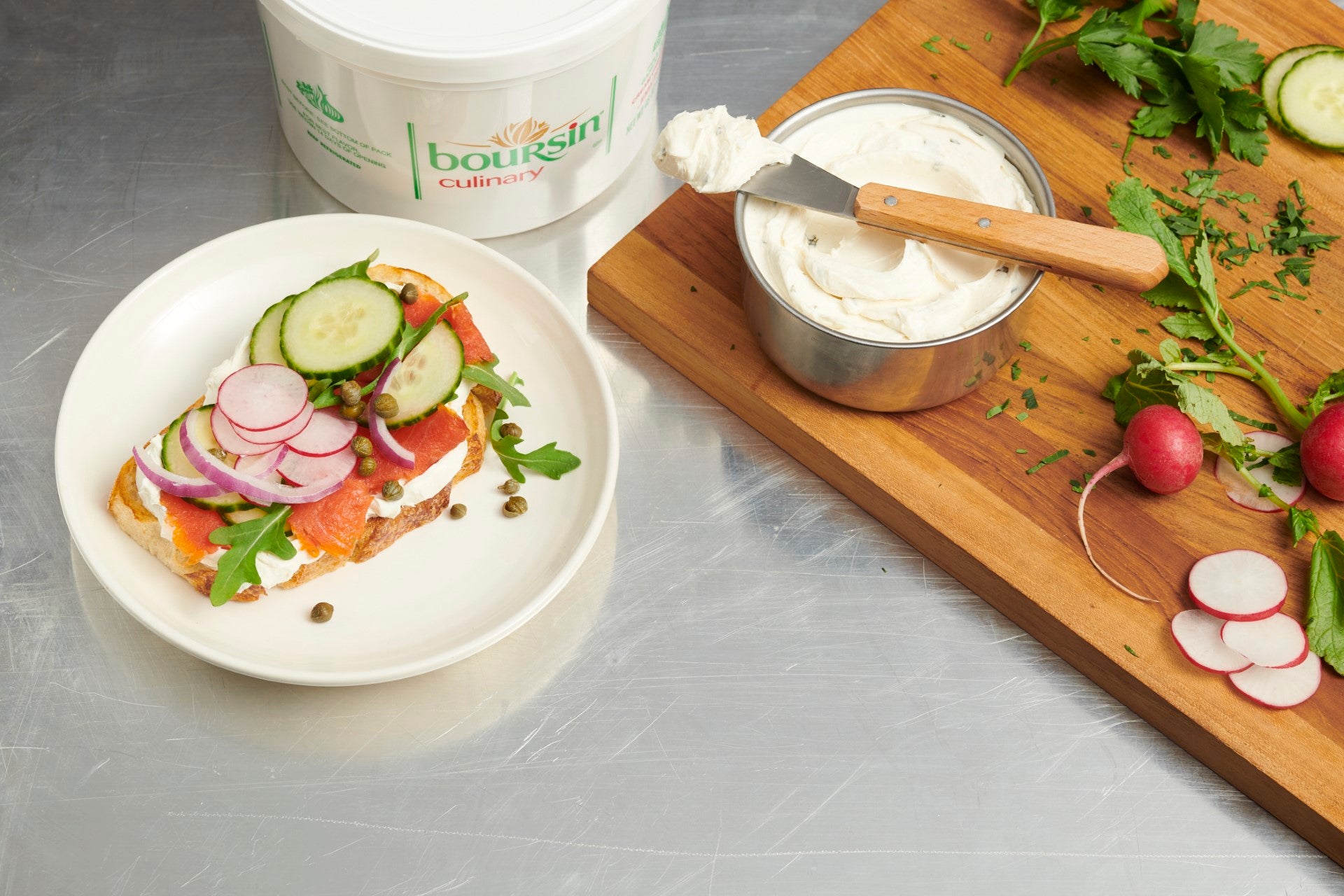 Boursin Garlic & Herb Culinary 48 Ounce Size - 3 Per Case.