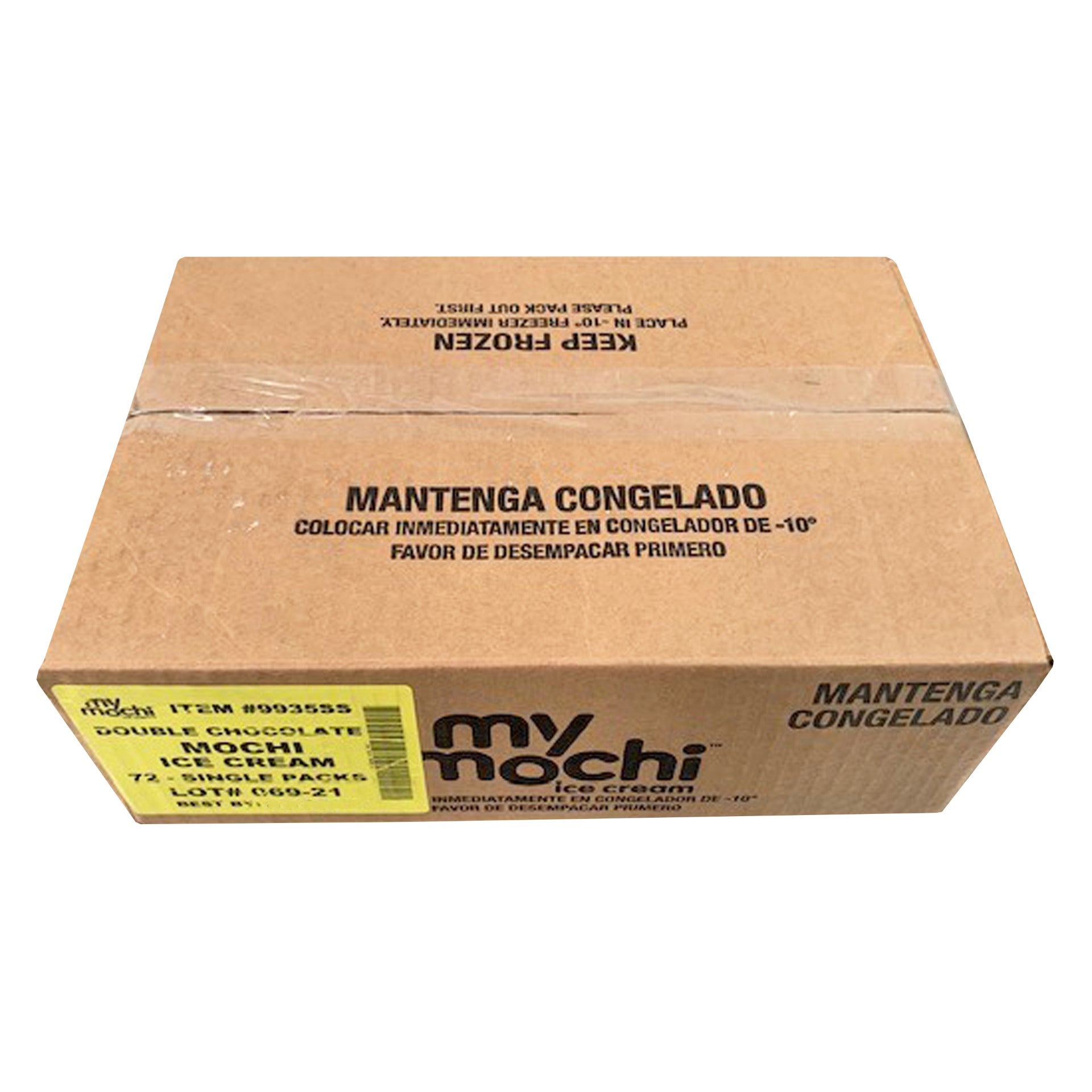 Mymochi Double Chocolate Mochi Ice Cream 1.5 Ounce Size - 72 Per Case.