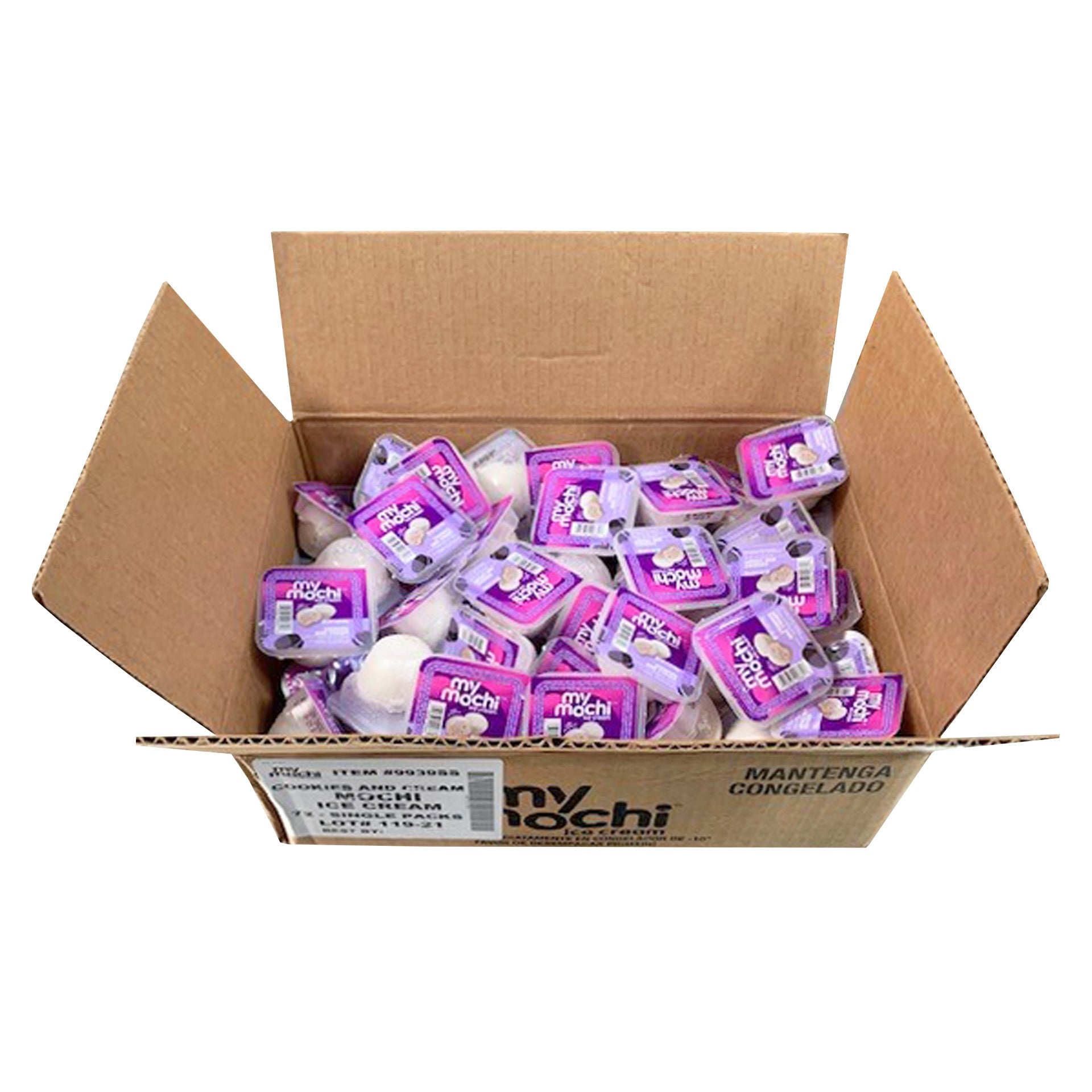 Mymochi Mochi Ice Cream Cookies & Creme 1.5 Ounce Size - 72 Per Case.