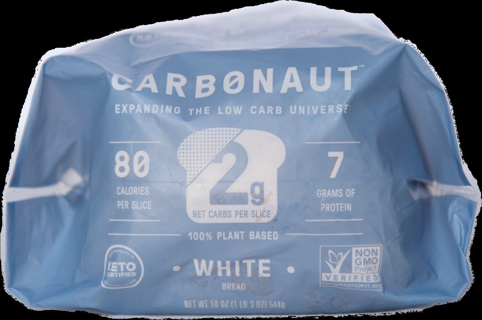 Carbonaut Low Carb White Bread 19 Ounce Size - 8 Per Case.