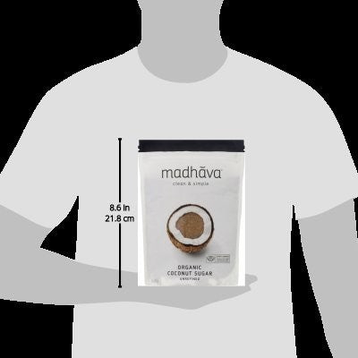 Organic Coconut Sugar Bag 1 Pound Each - 6 Per Case.