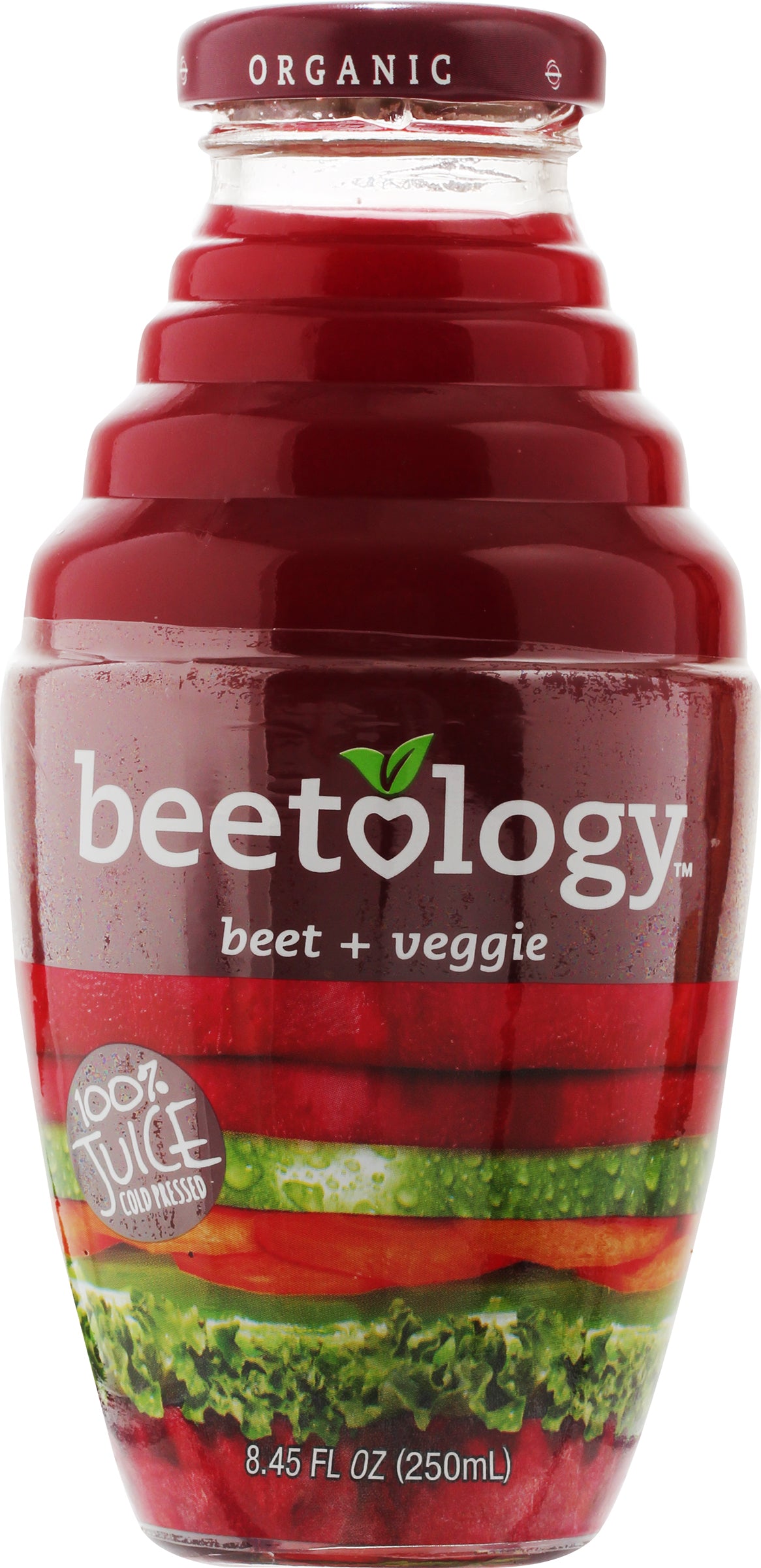 Beetology Juice Beet & Veggie 8.45 Ounce Size - 6 Per Case.