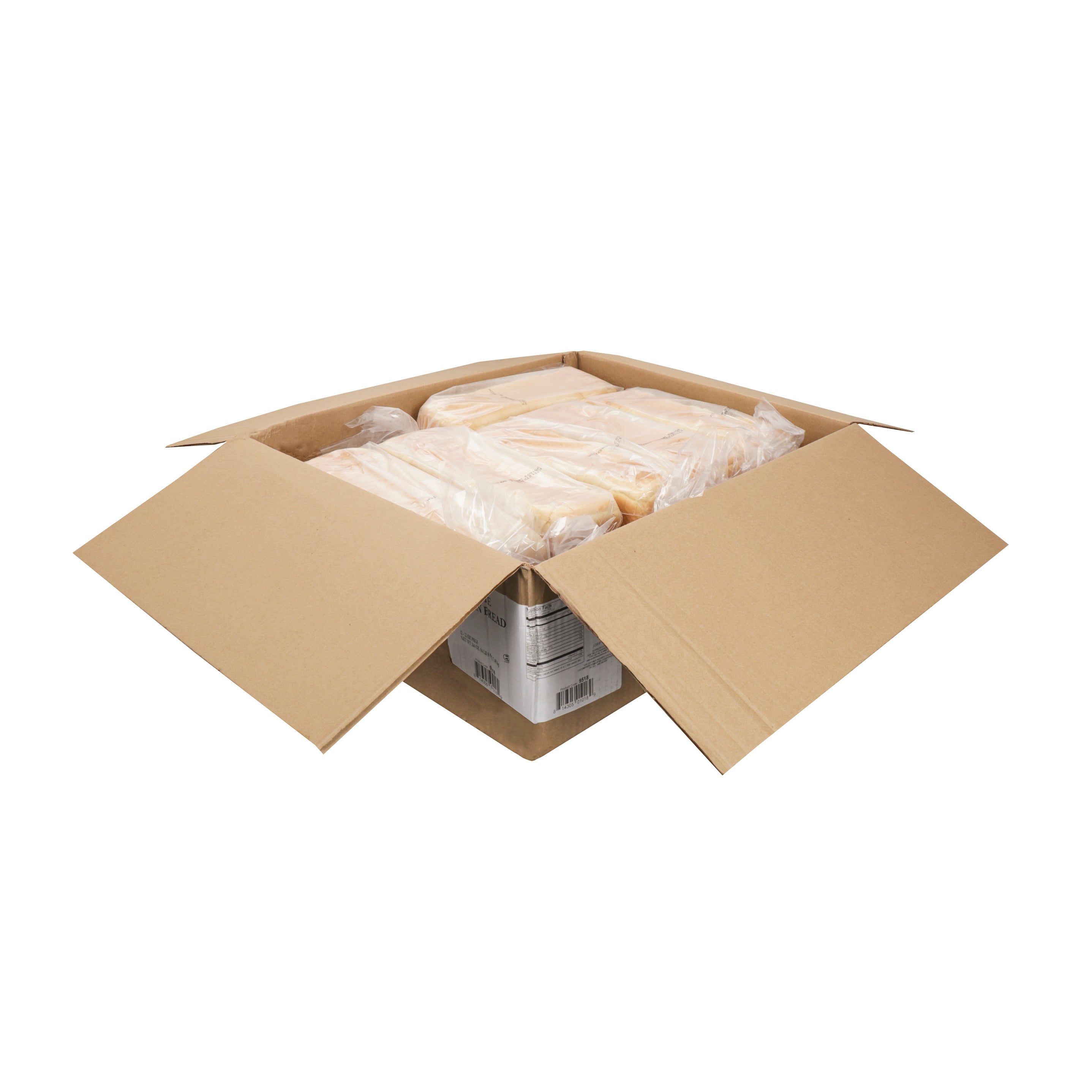 Aunt Millie's Bakehouse White Pullman Bread 2" 22 Ounce Size - 12 Per Case.