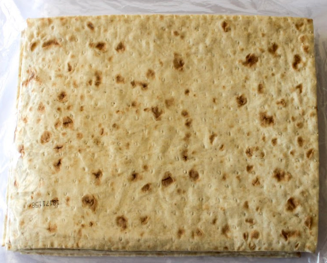 Atoria's Family 8" 10" Traditional Lavashfoodservice 2 Ounce Size - 96 Per Case.
