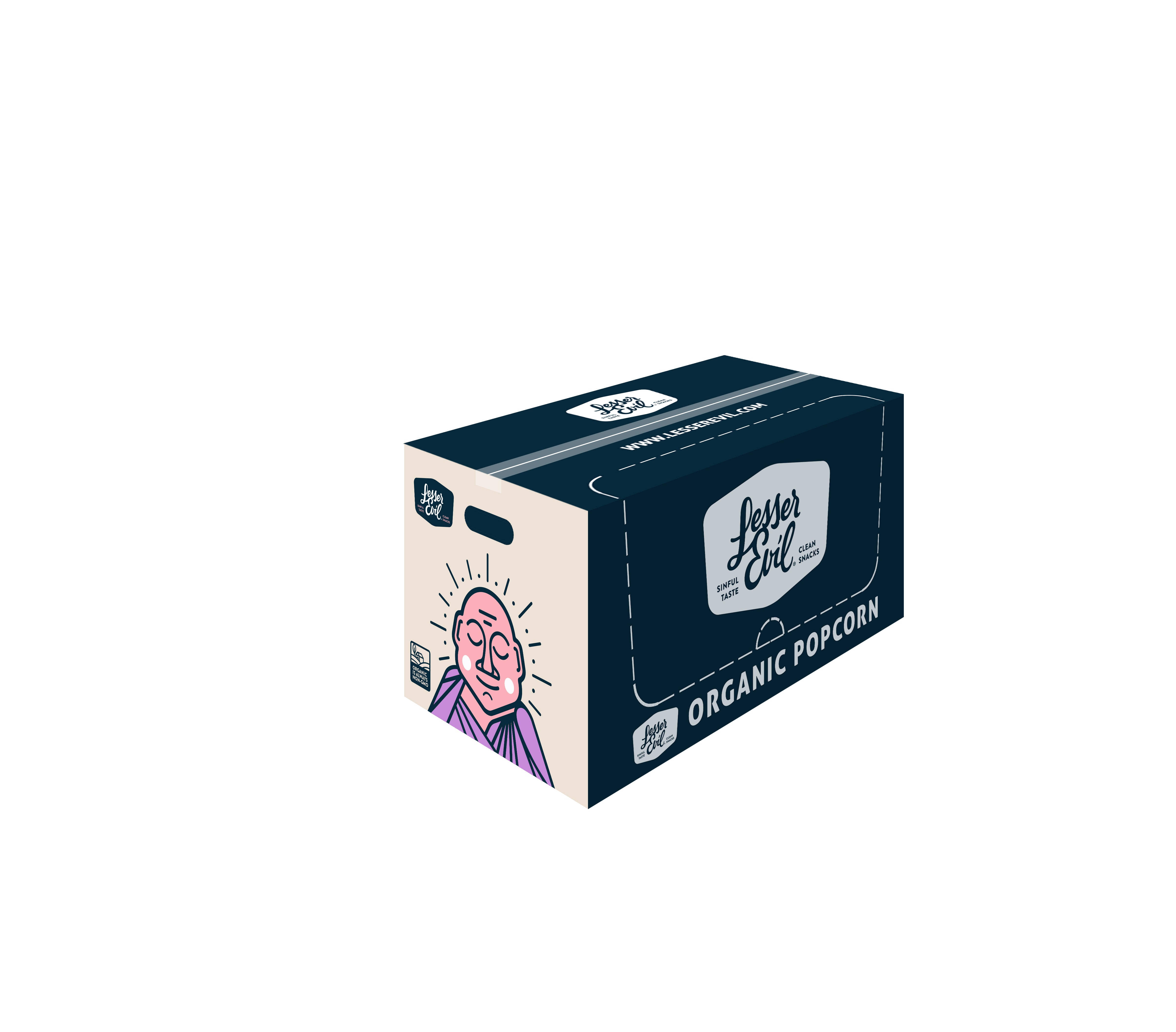 Lesserevil Organic Popcorn Himalayan 4.6 Ounce Size - 12 Per Case.