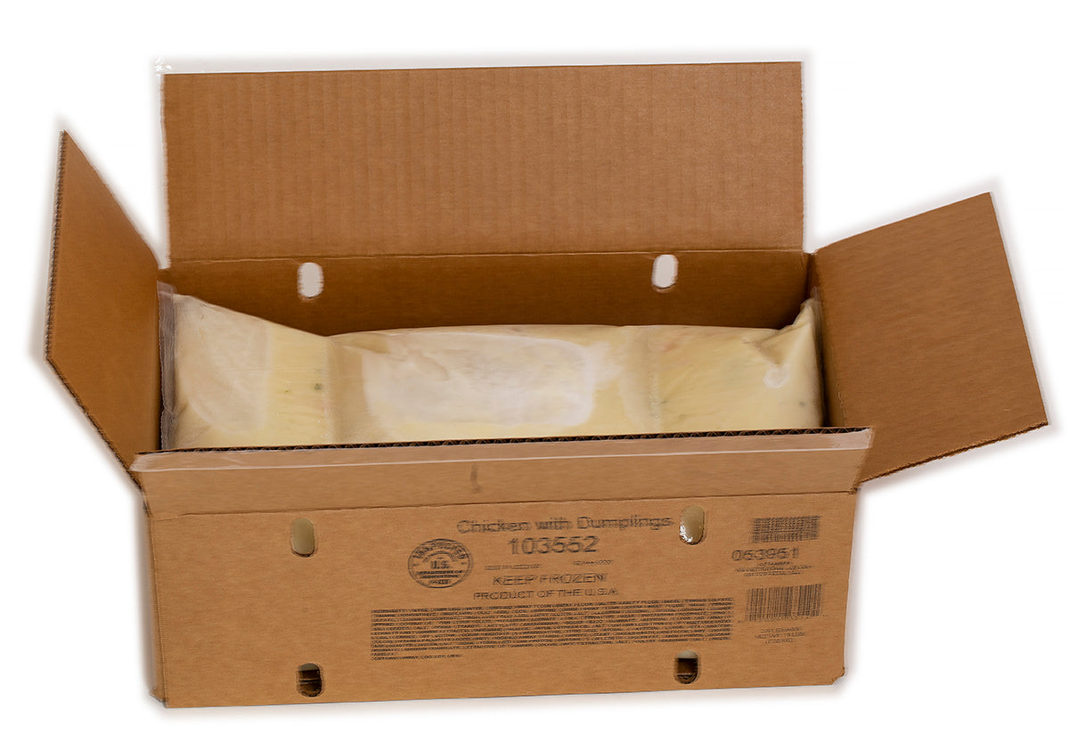 Taste Traditions Chicken With Dumplings Keepfrozen 8 Pound Each - 2 Per Case.