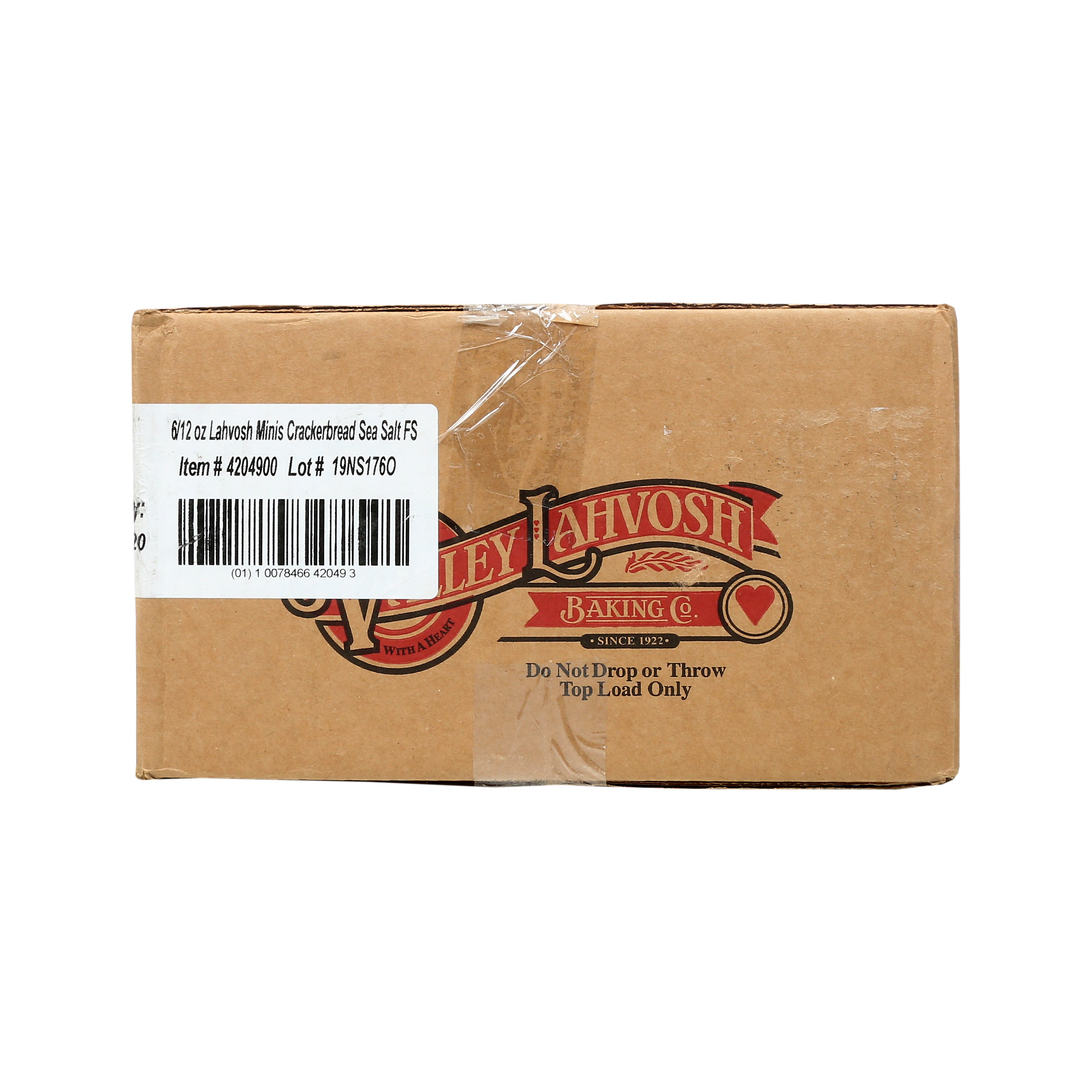 Lahvosh Minis Crackerbread Sea Salt 12 Ounce Size - 6 Per Case.