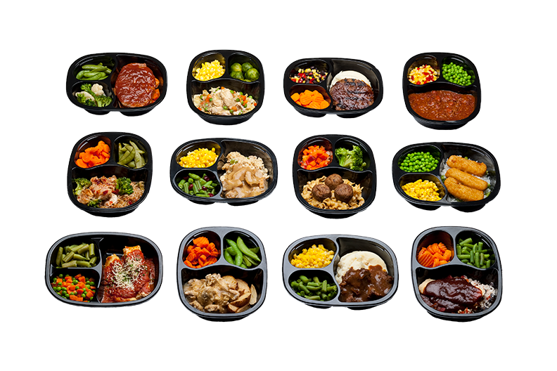Meatballs & Rice With Mushroom Gravy Zucchini Mixed Vegetables 13.1 Ounce Size - 20 Per Case.