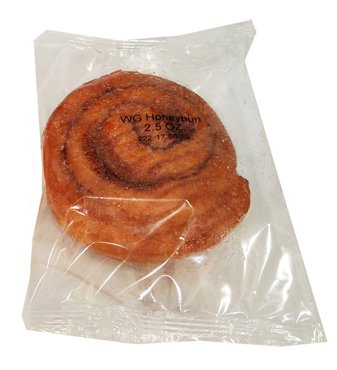 Whole Grain Honey Buns 2.5 Ounce Size - 72 Per Case.