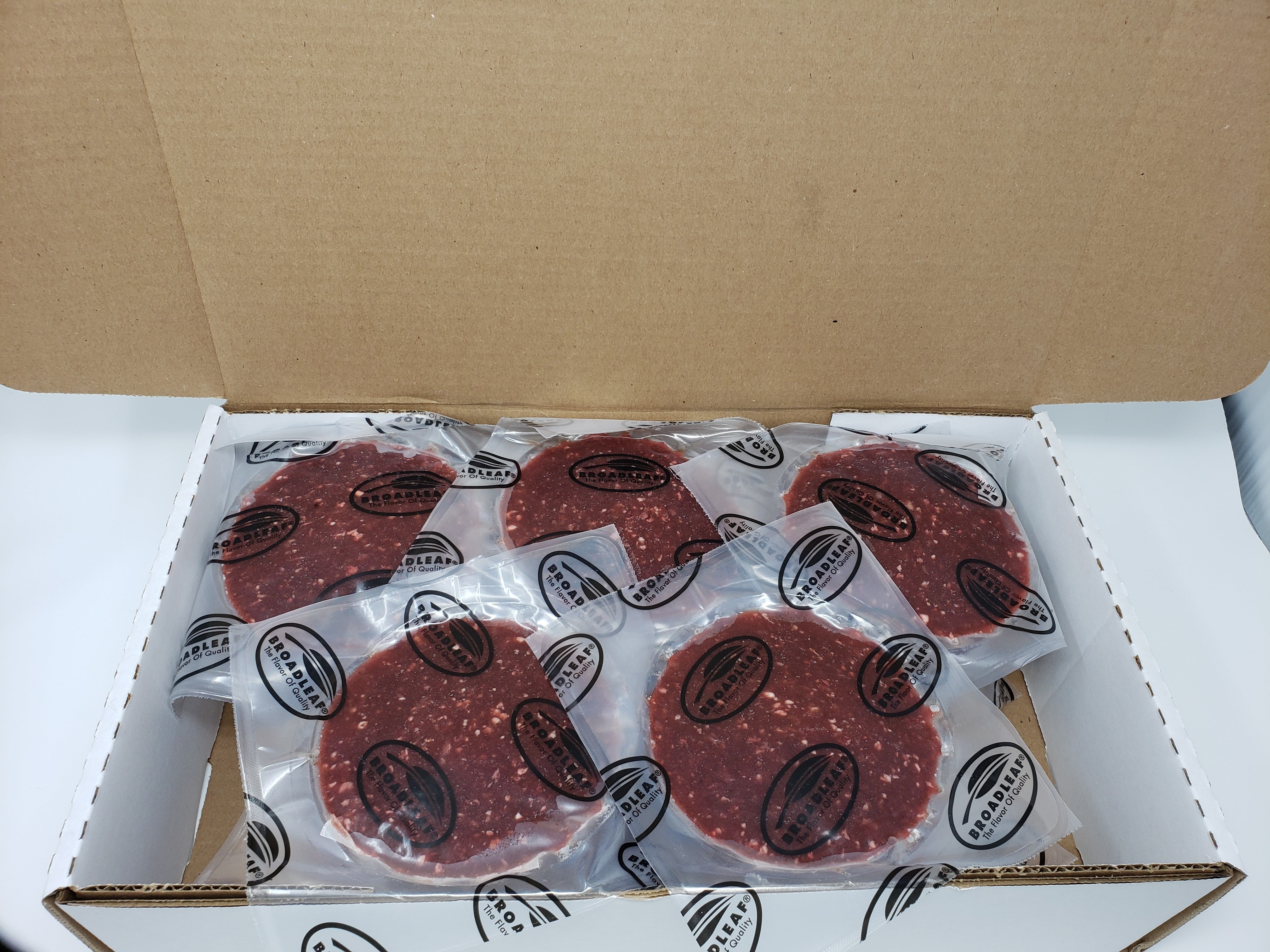 Elk Patties 8 Ounce Size - 20 Per Case.