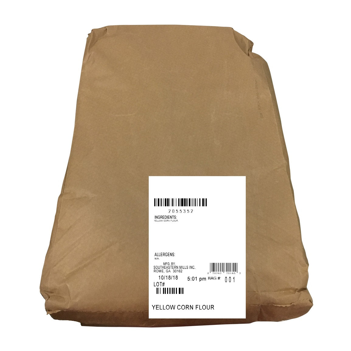 Southeastern Mills Flour Yellow Corn Plain 50 Pound Each - 1 Per Case.