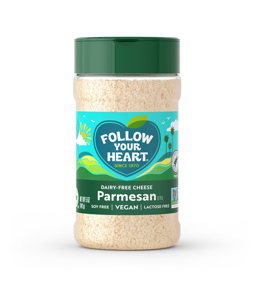Parmesan Grated Vegan Cheese 5 Ounce Size - 8 Per Case.