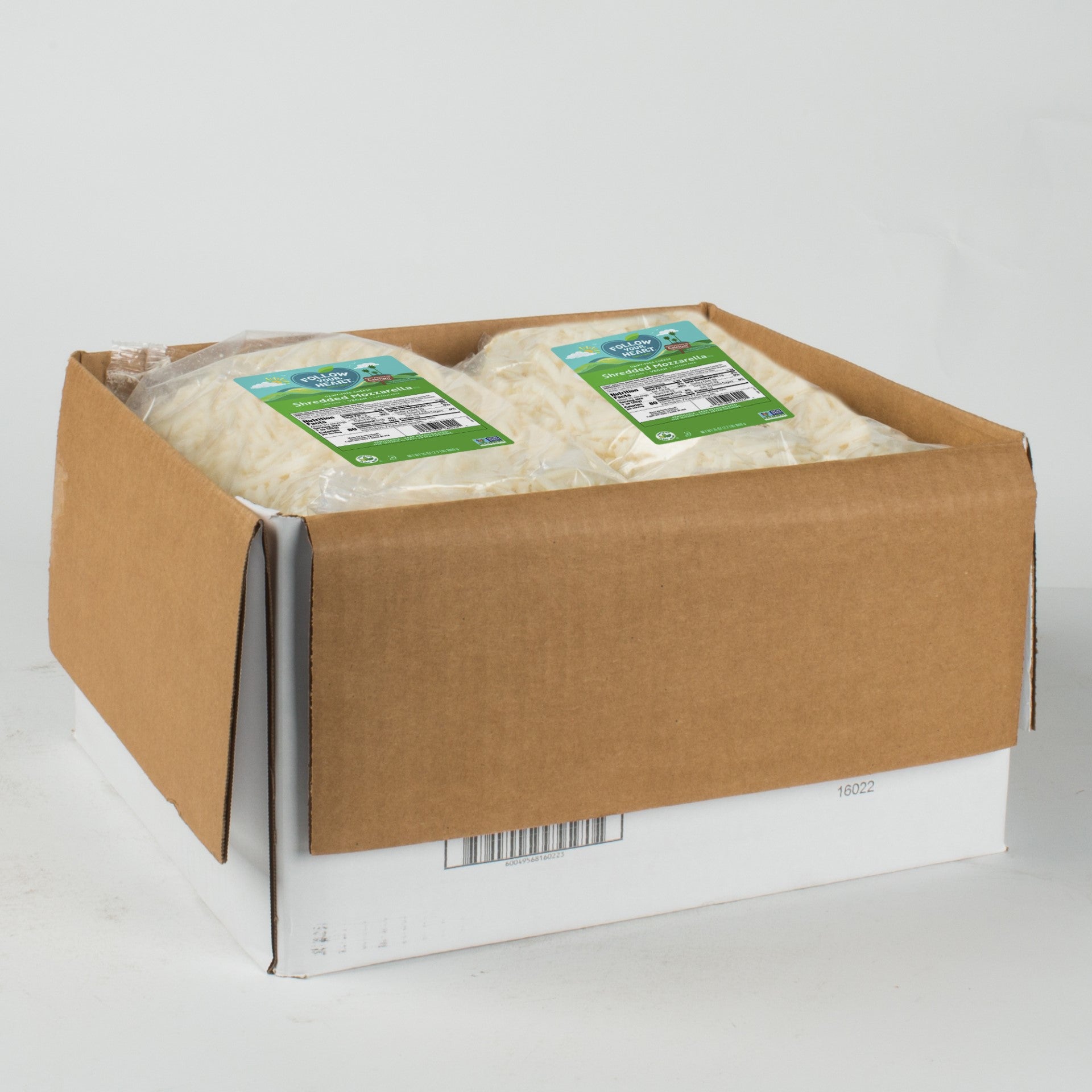 Dairy Free Cheese Mozzarella Style Shredded 2.2 Pound Each - 6 Per Case.