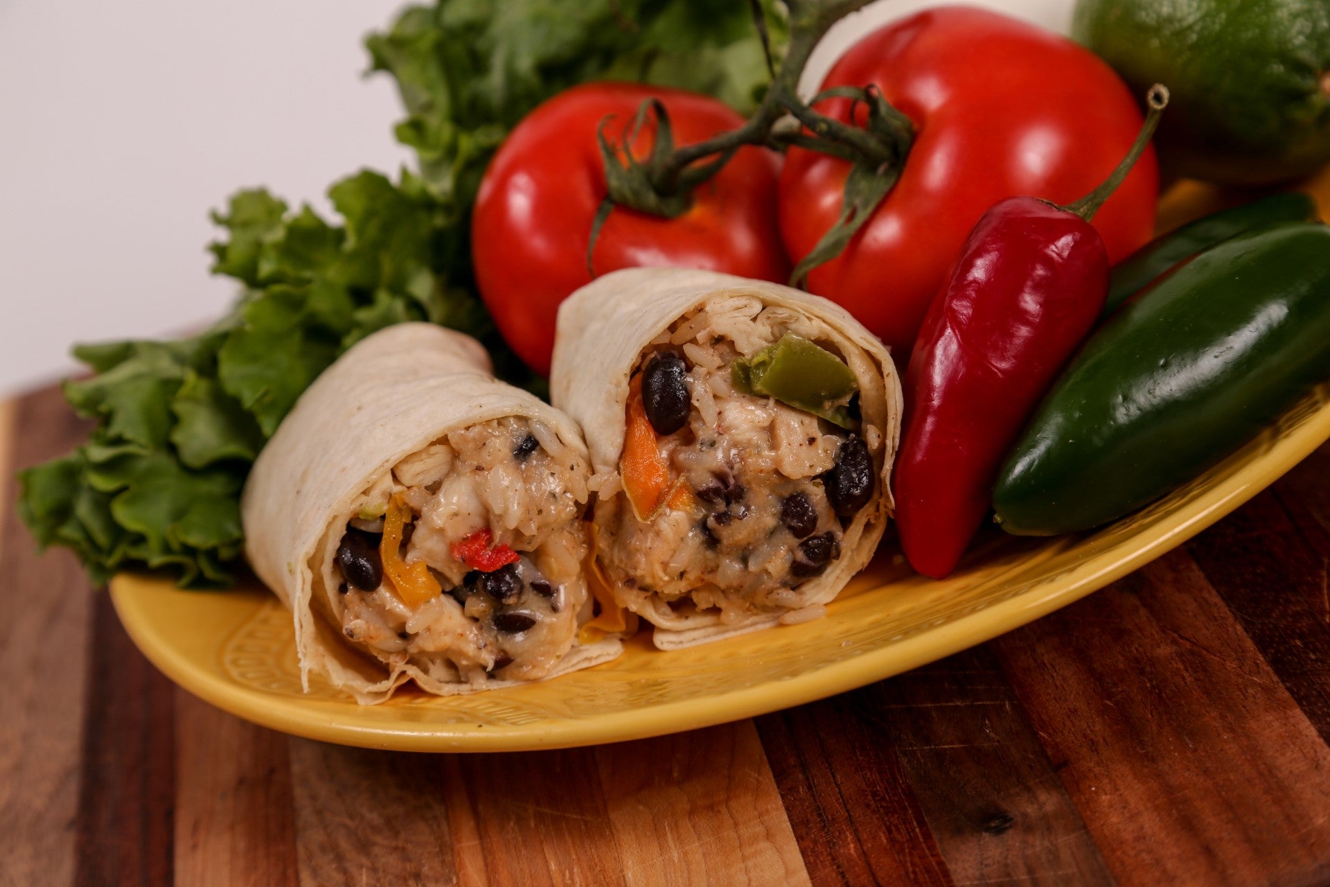 Chicken Fajita Burrito With Black Beans And Rice 1 Each - 12 Per Case.