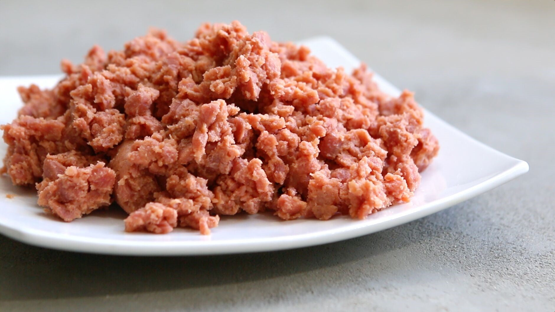 Uncut Plant Based Burger Bulk Ground Uncooked 2.5 Pound Each - 4 Per Case.