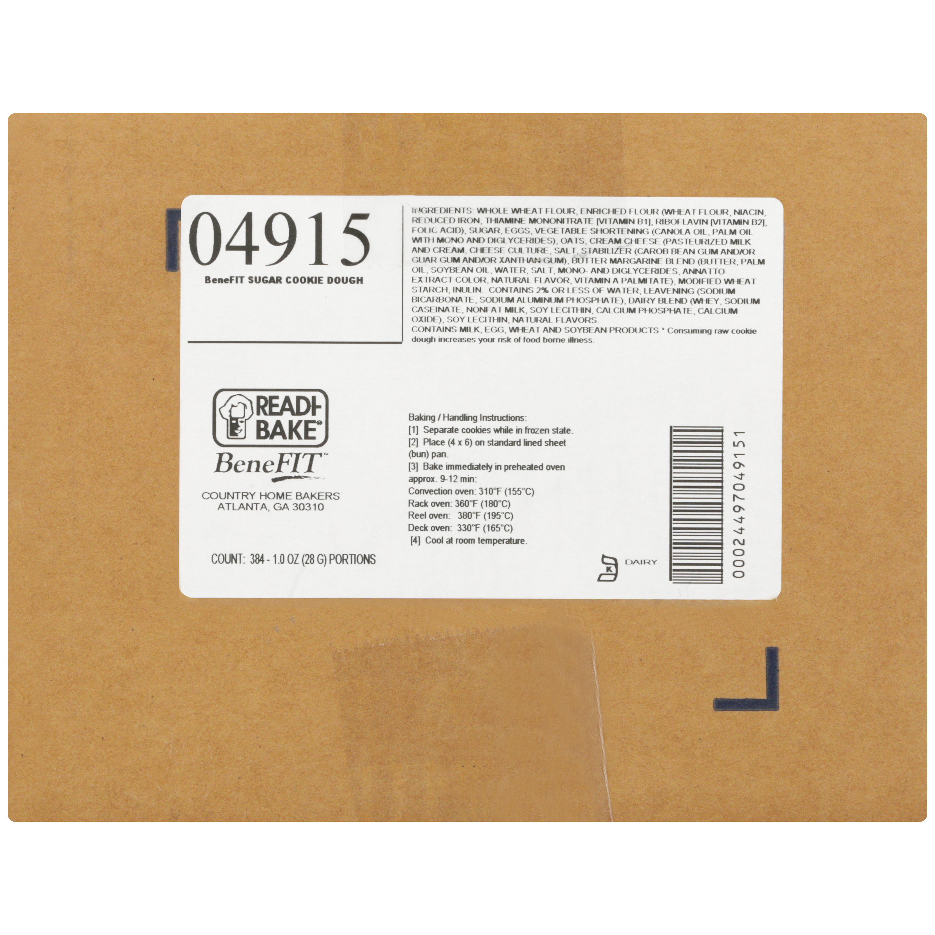 Benefit Golden Sugar Cookie Dough 1 Ounce Size - 384 Per Case.