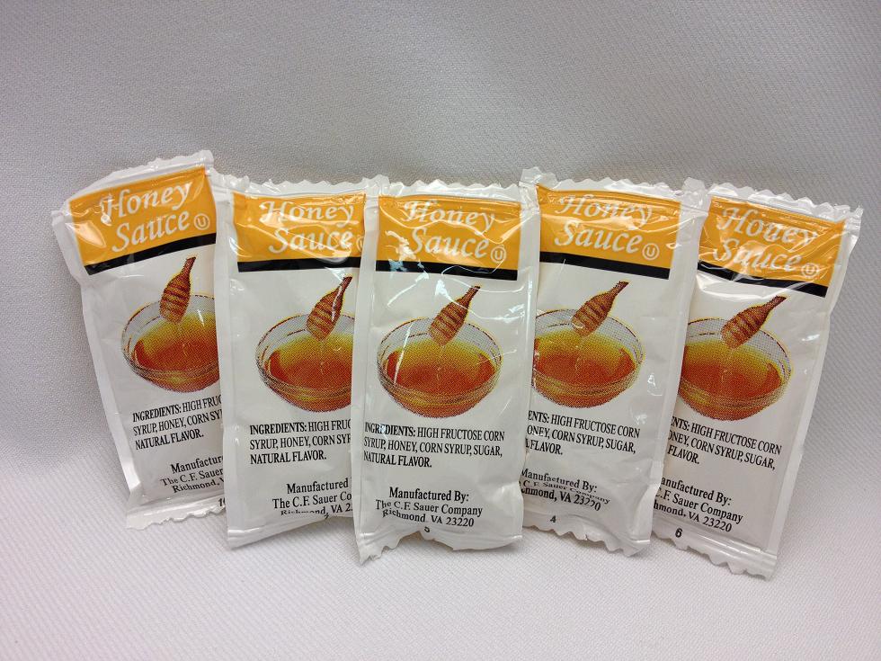 Honey Sauce 9 Grams Each - 3.964 Pound Per Case.