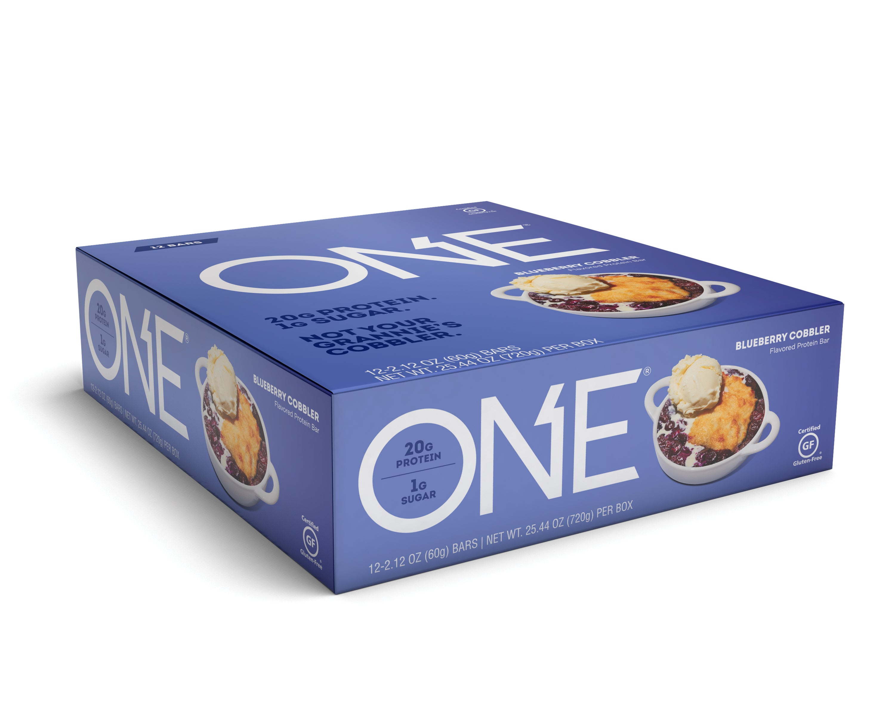 One Brand Blueberry Cobbler Bar 2.12 Ounce Size - 72 Per Case.