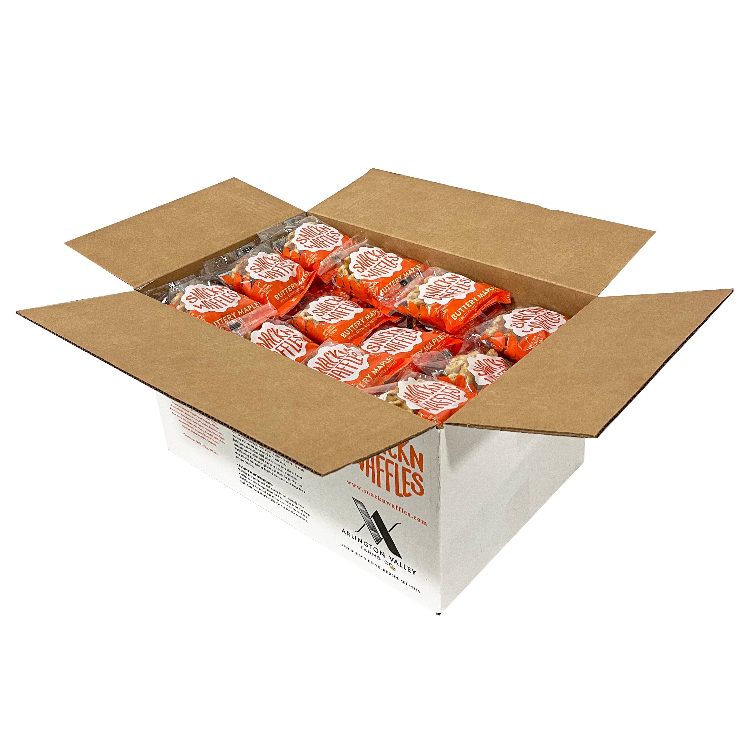 Snack'n Waffles Buttery Maple 2.4 Ounce Size - 96 Per Case.