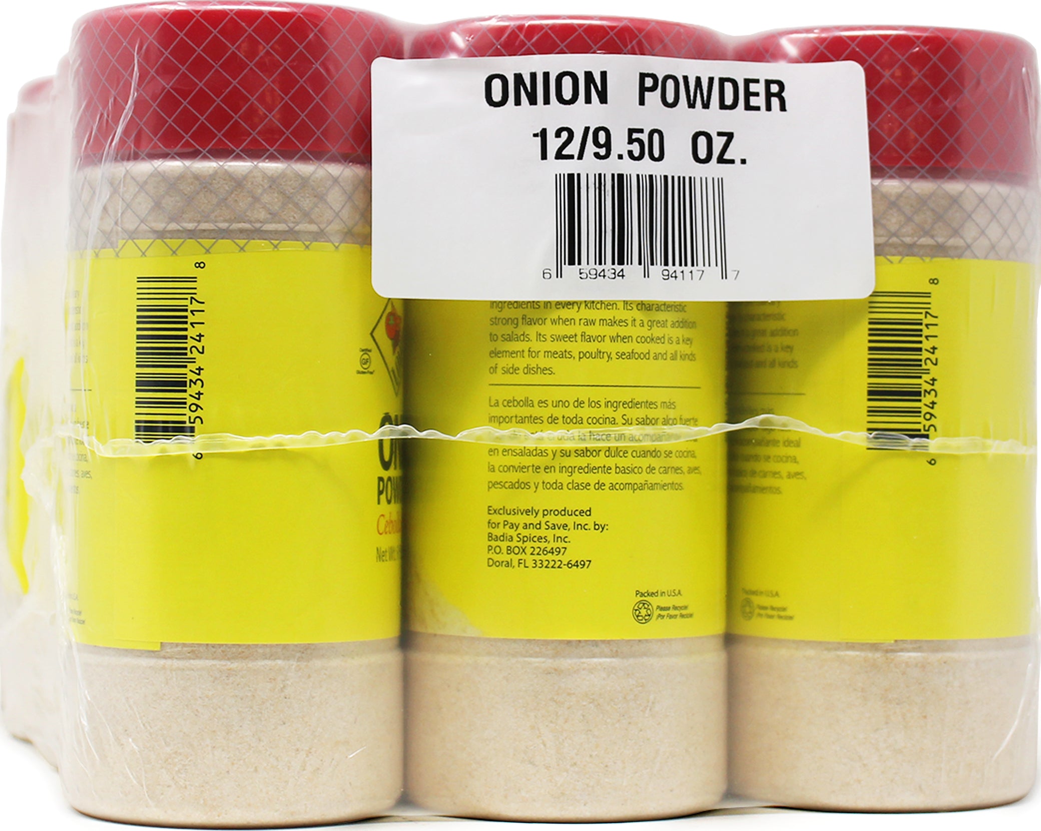 Lowes Onion Powder 9.5 Ounce Size - 12 Per Case.