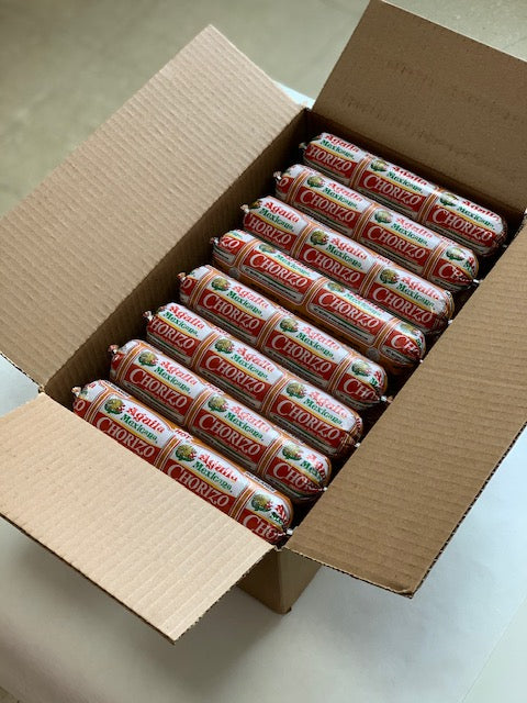 Aguila Mexicana Pork Chorizo Mini Chub 1 Each - 24 Per Case.