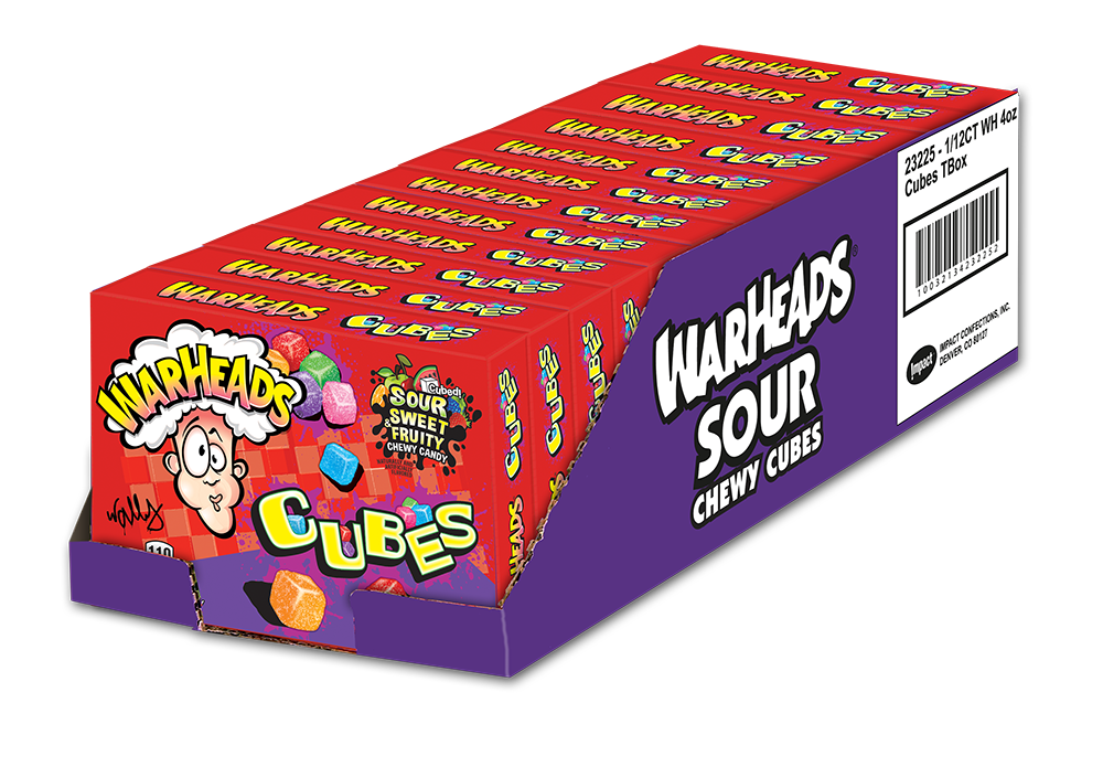 Cubes Theater Box 4 Ounce Size - 12 Per Case.