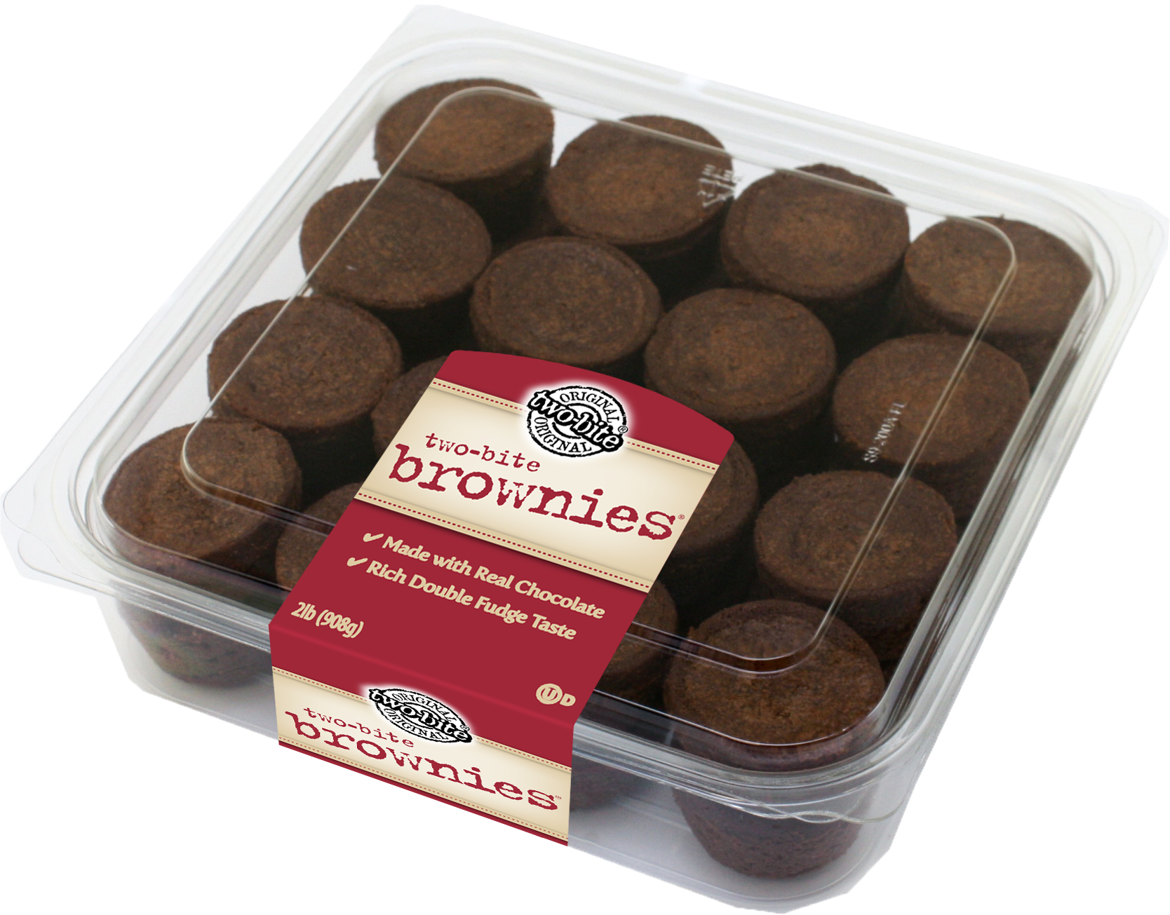 Homestyle Big Fudge Brownies 32 Ounce Size - 8 Per Case.