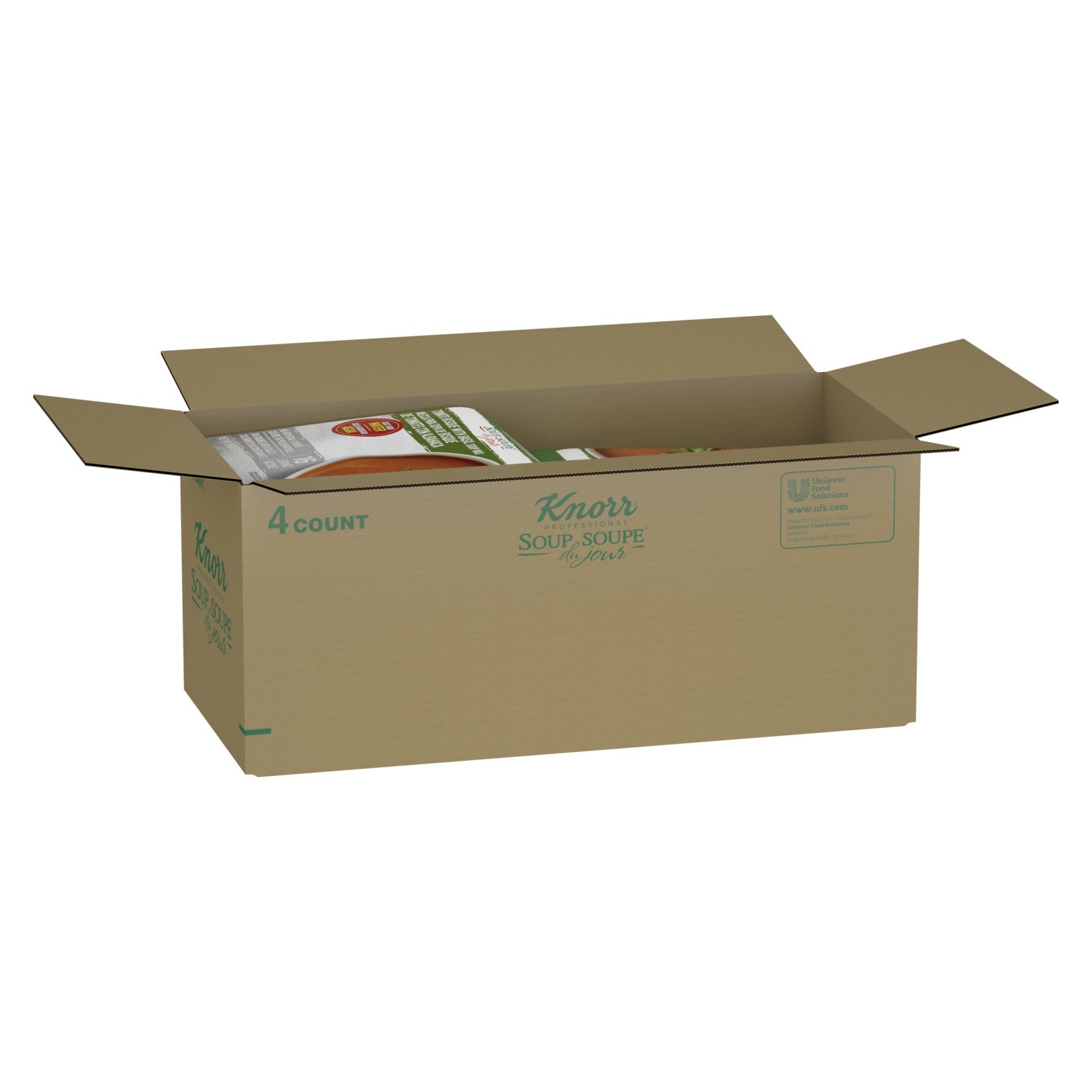 Knorr Soup Du Jour Tomato Basil Bisque 16.9 Ounce Size - 4 Per Case.