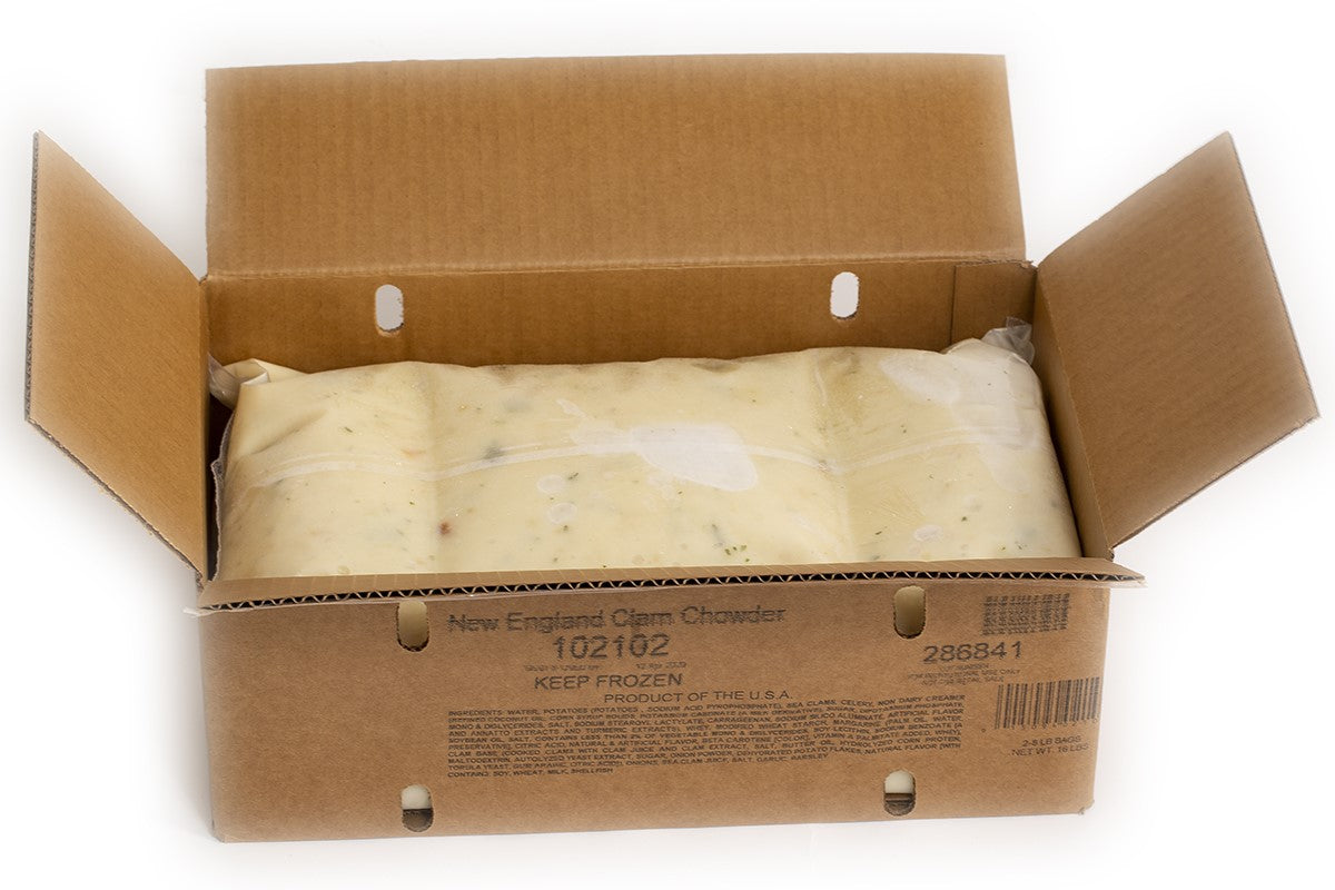 Taste Traditions New England Clam Chowder Product Of USA 8 Pound Each - 2 Per Case.
