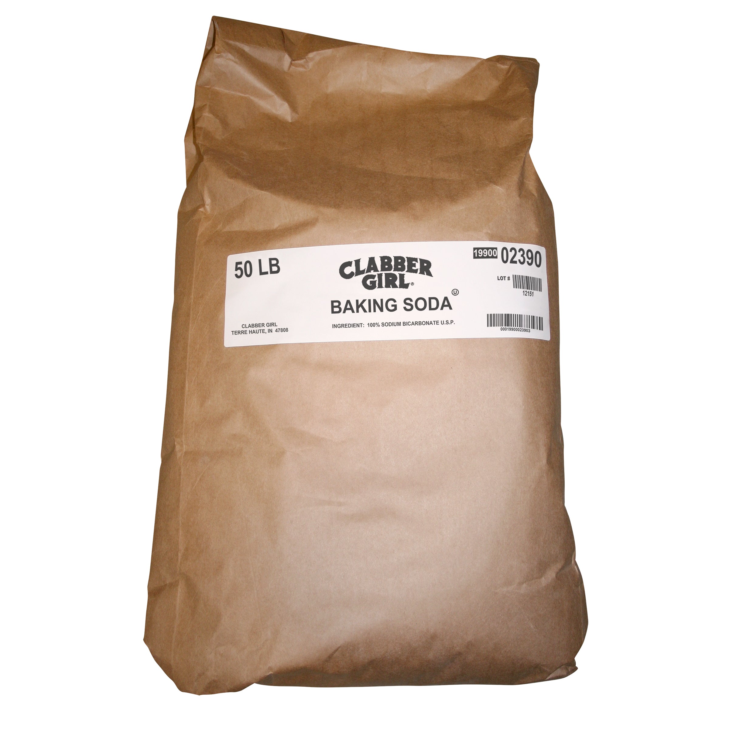 Clabber Girl Baking Soda Bag 50 Pound Each - 1 Per Case.