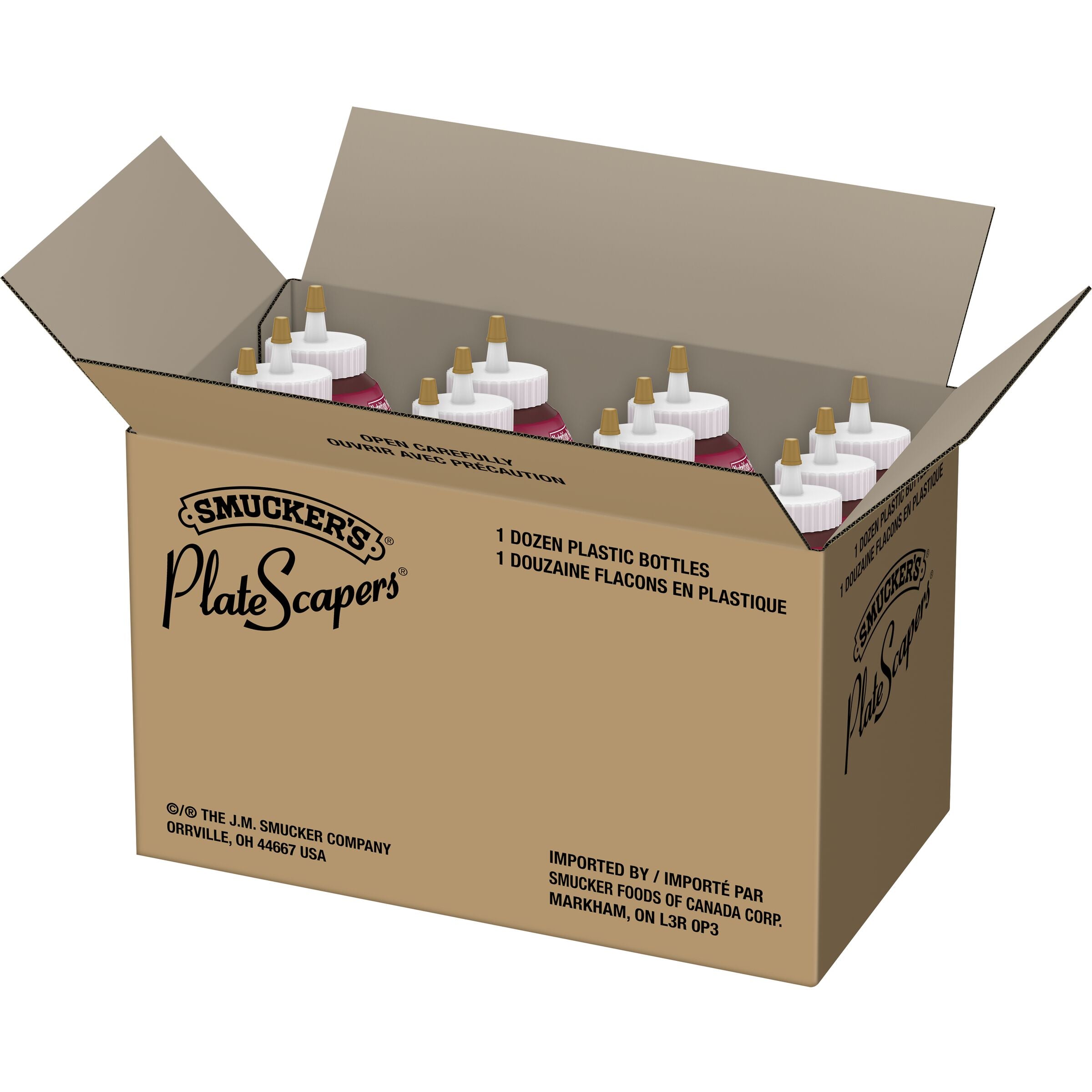 Smucker Raspberry Platescapers 19.25 Ounce Size - 12 Per Case.