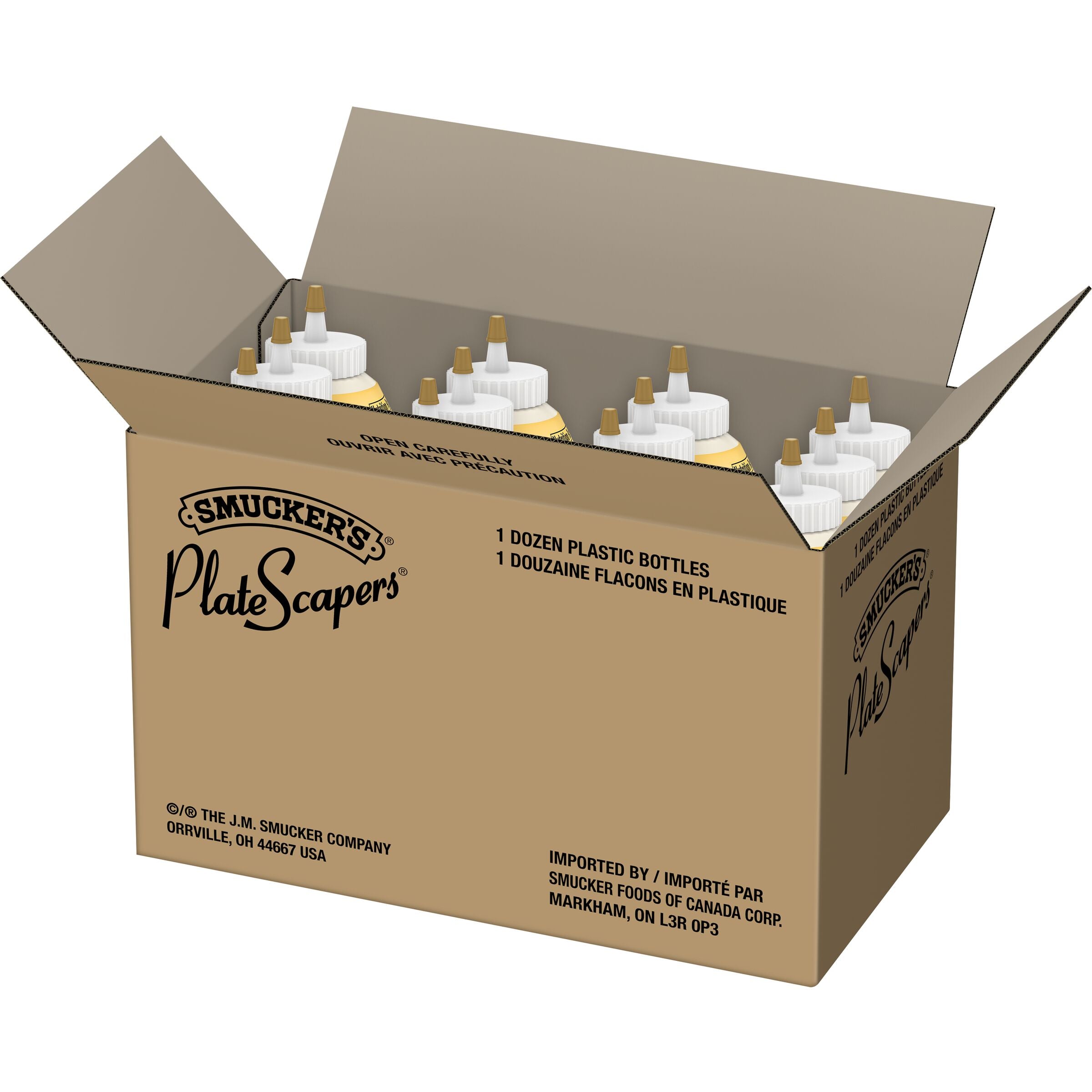Smucker Vanilla Platescapers 19.5 Ounce Size - 12 Per Case.