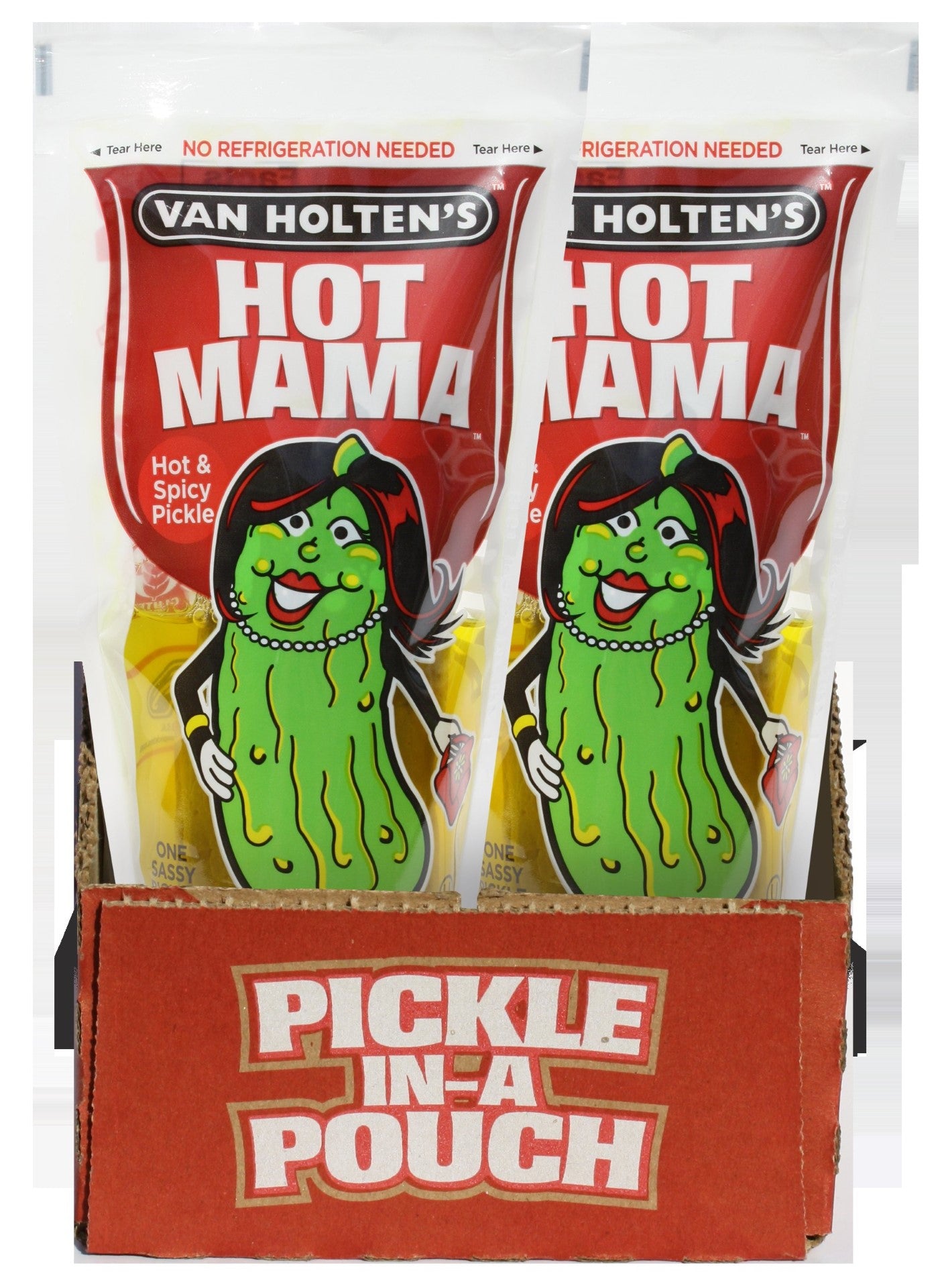 Van Holten's King Size Hot Mama Hot Pickle 1 Each - 12 Per Case.